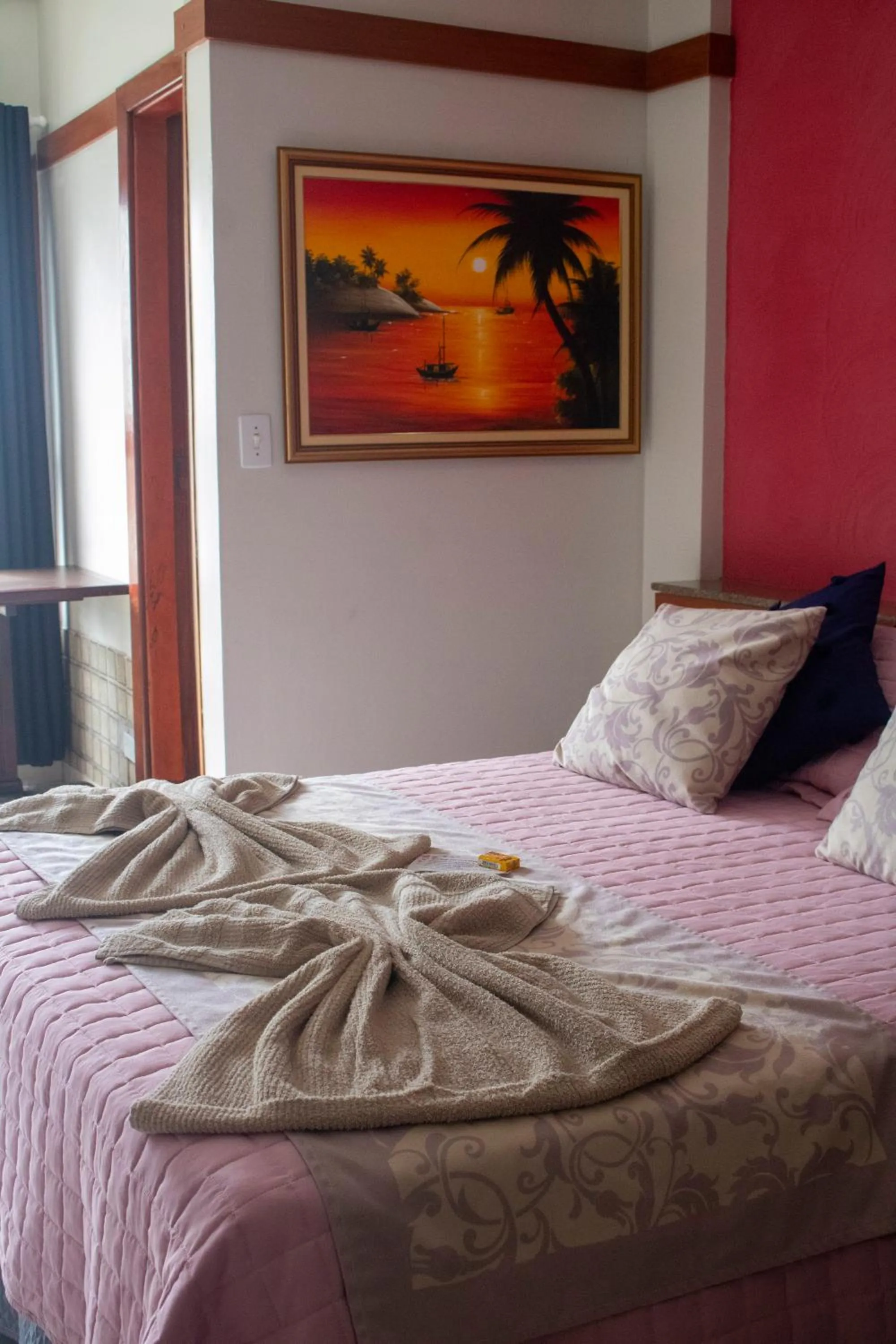 Bed in Hotel São Charbel