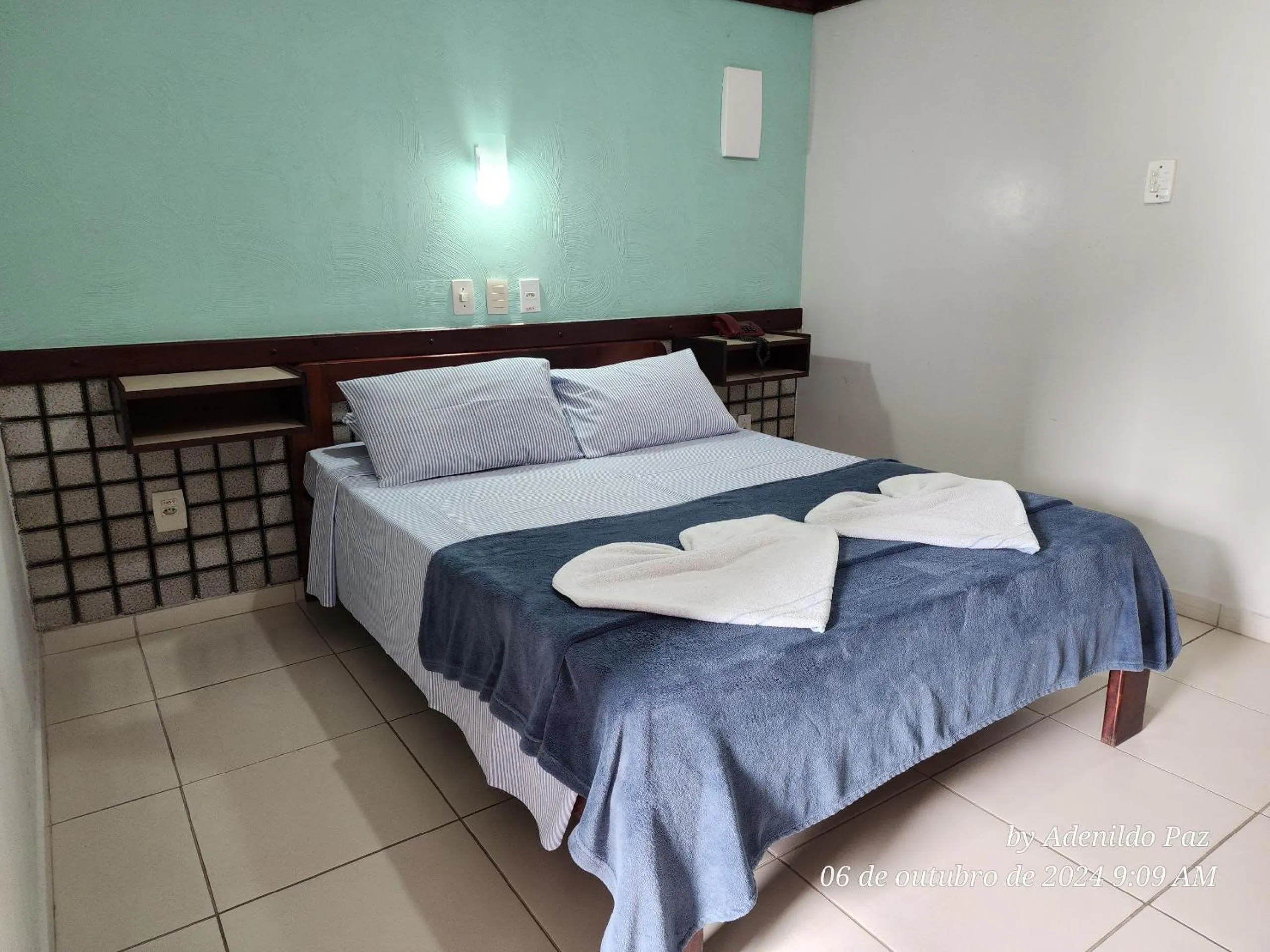 Bed in Hotel São Charbel