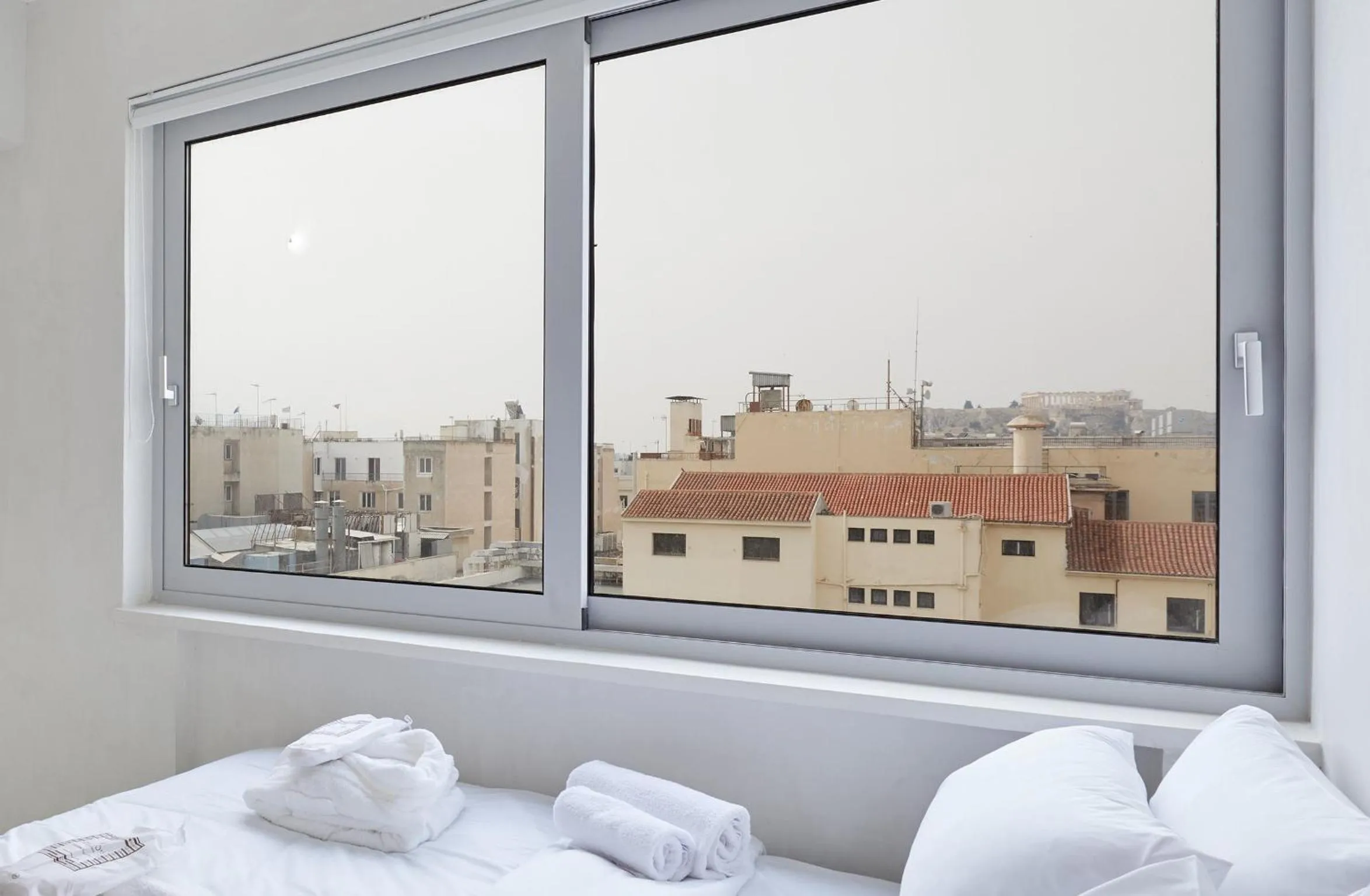 Bedroom, Bed in Athens Penthouse