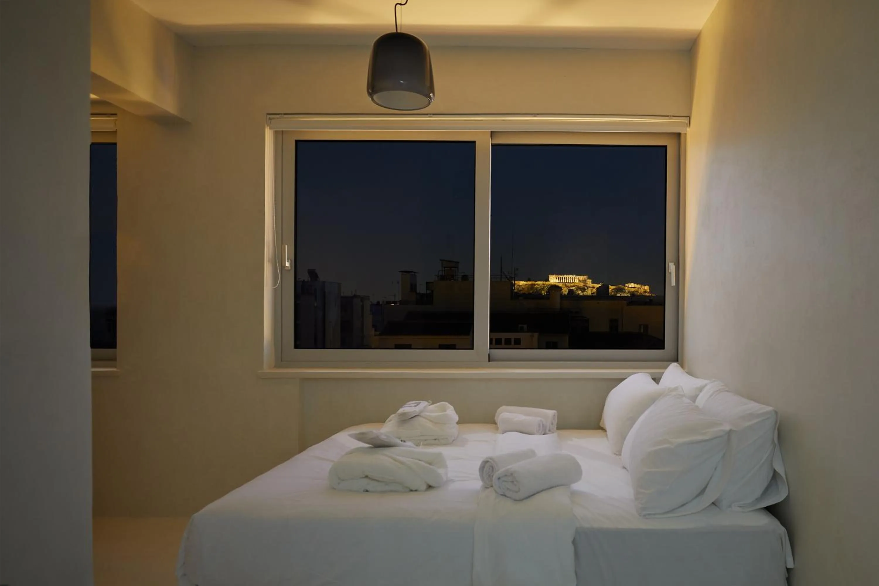 Bed in Athens Penthouse