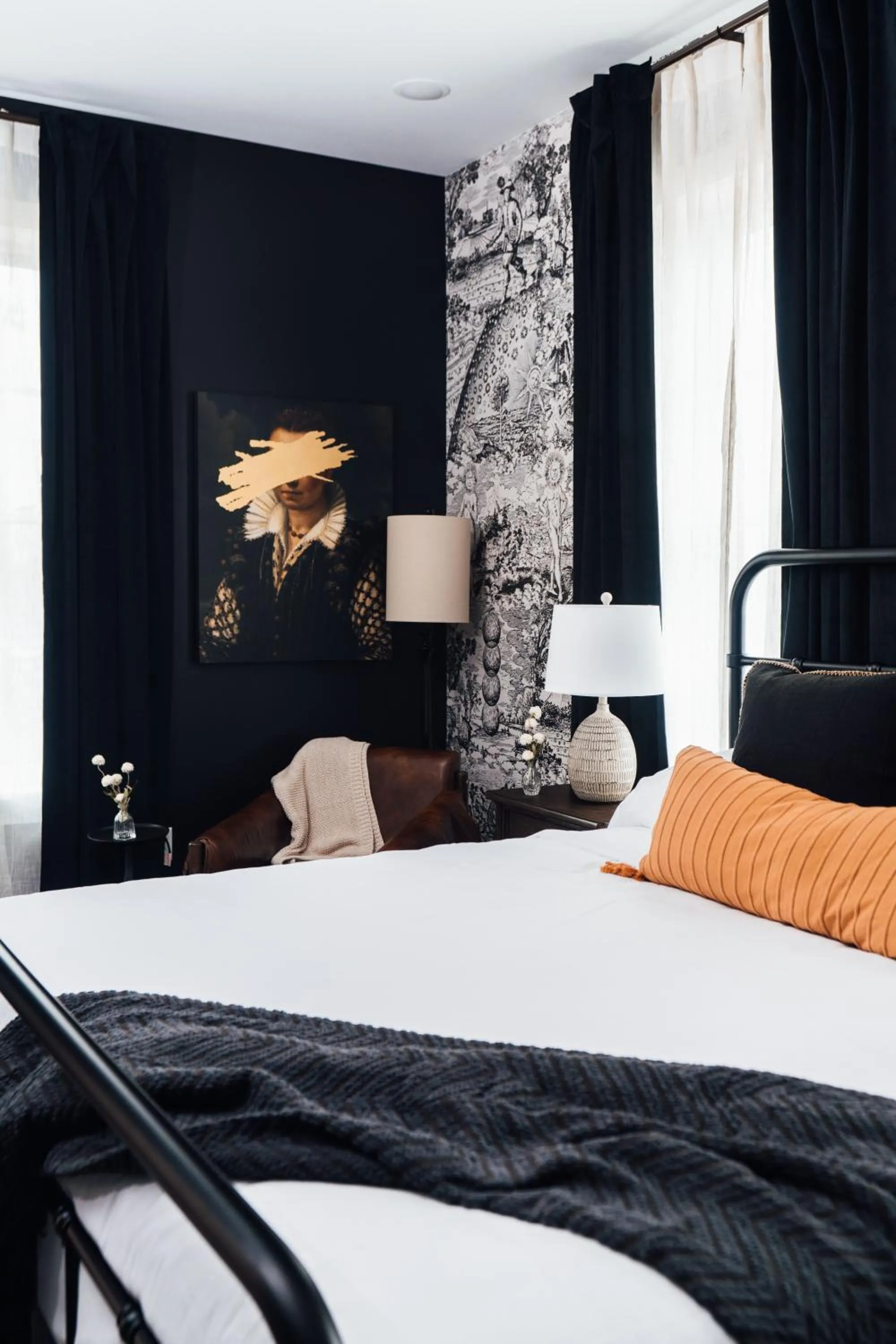 Bed in The Painted Lady