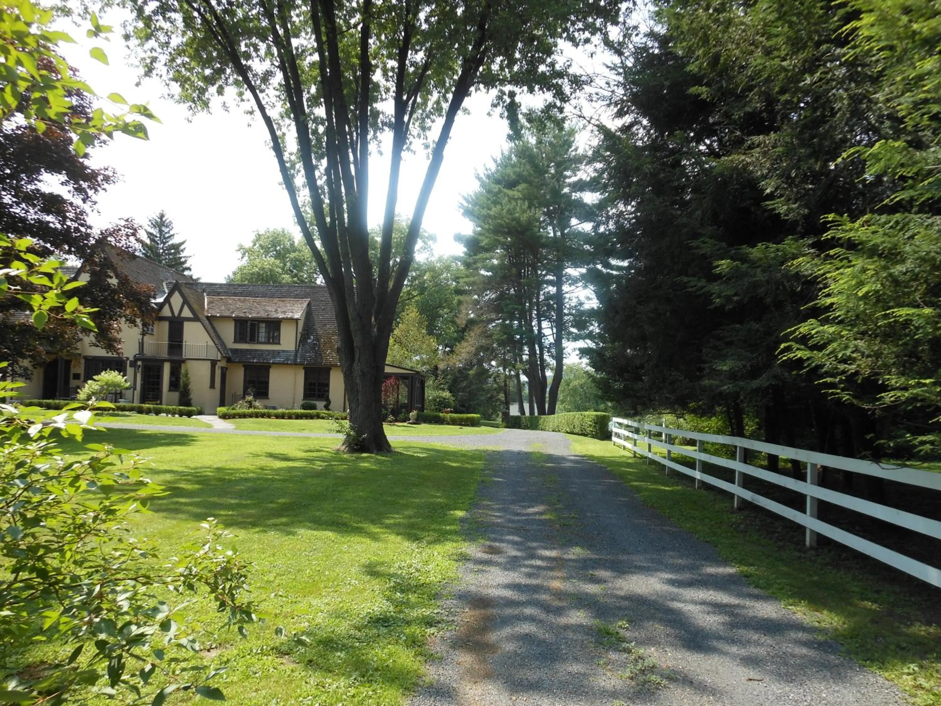 Garden view in The Carriage House Loft