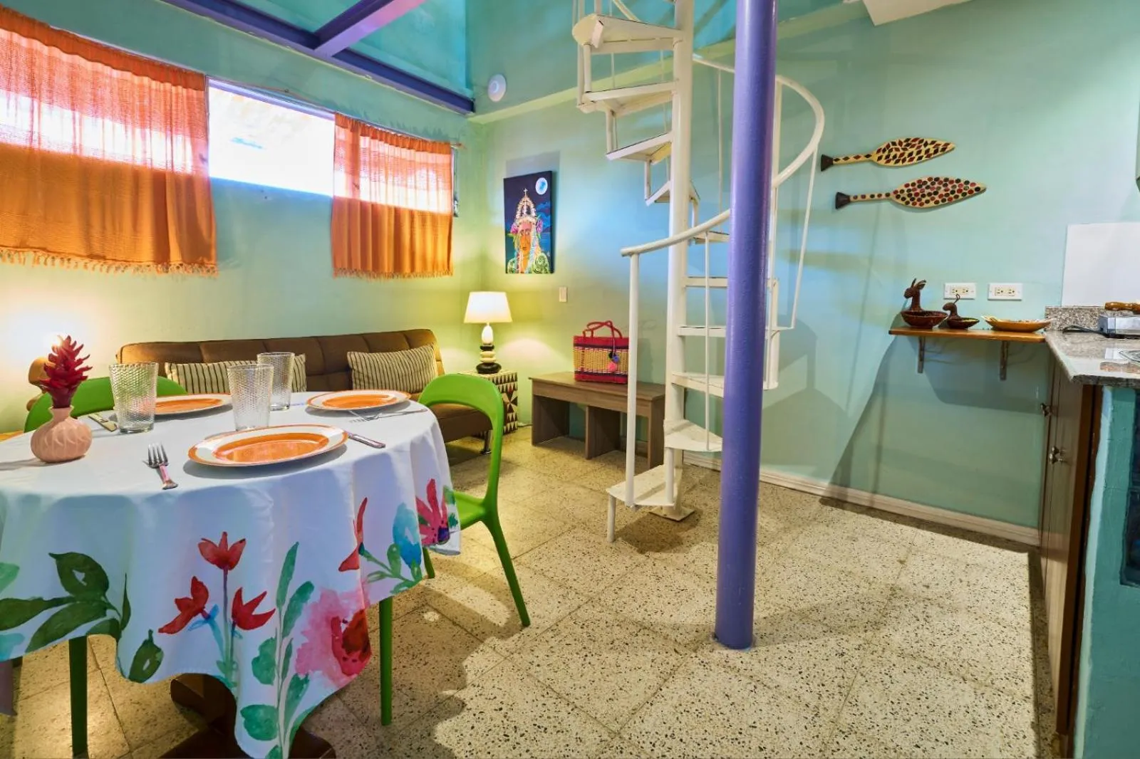 Kitchen or kitchenette in Casa Congo & Casa Rayo Verde - Restaurante - Galeria de arte