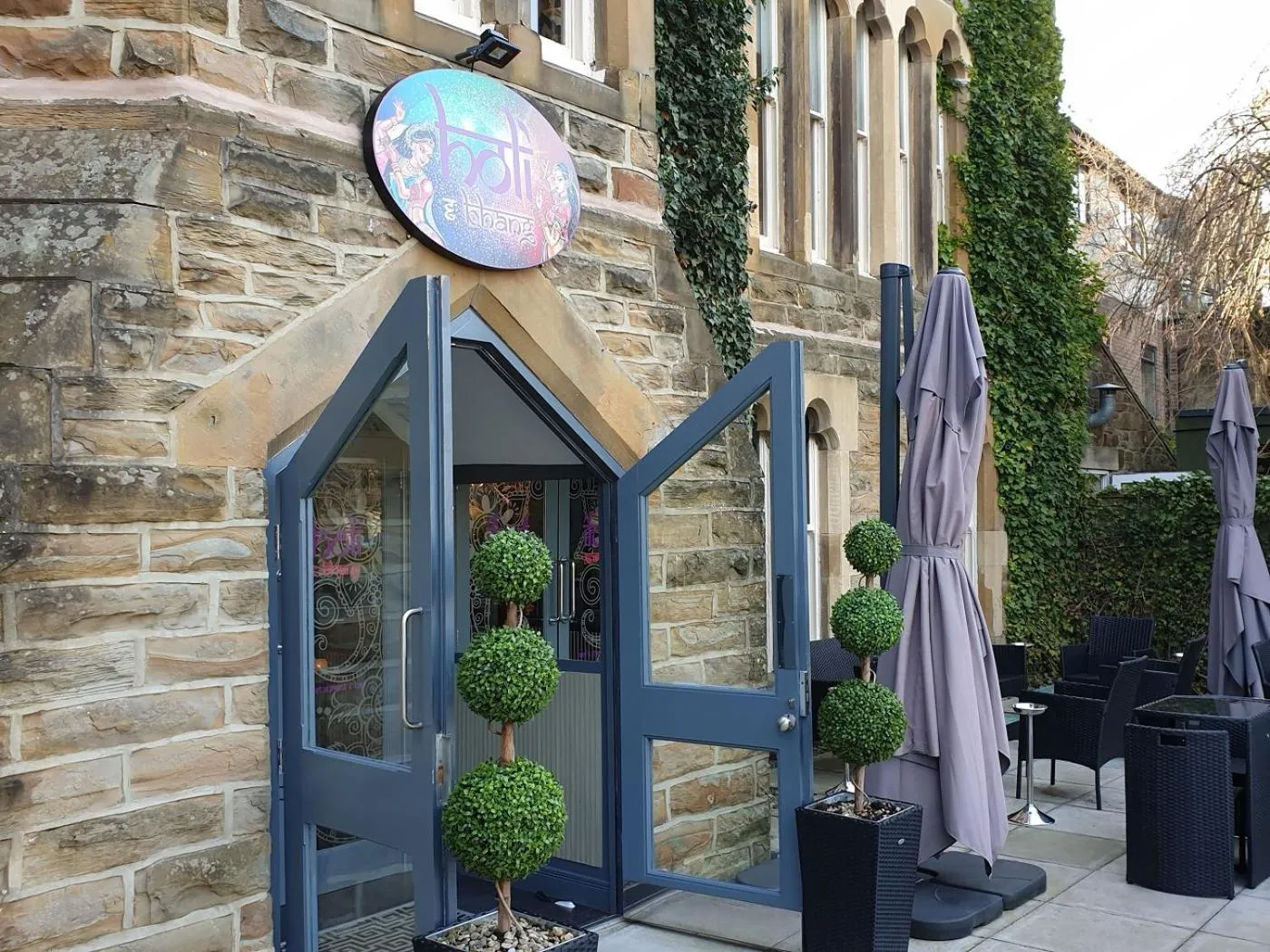 Patio in Farnley Tower Guesthouse