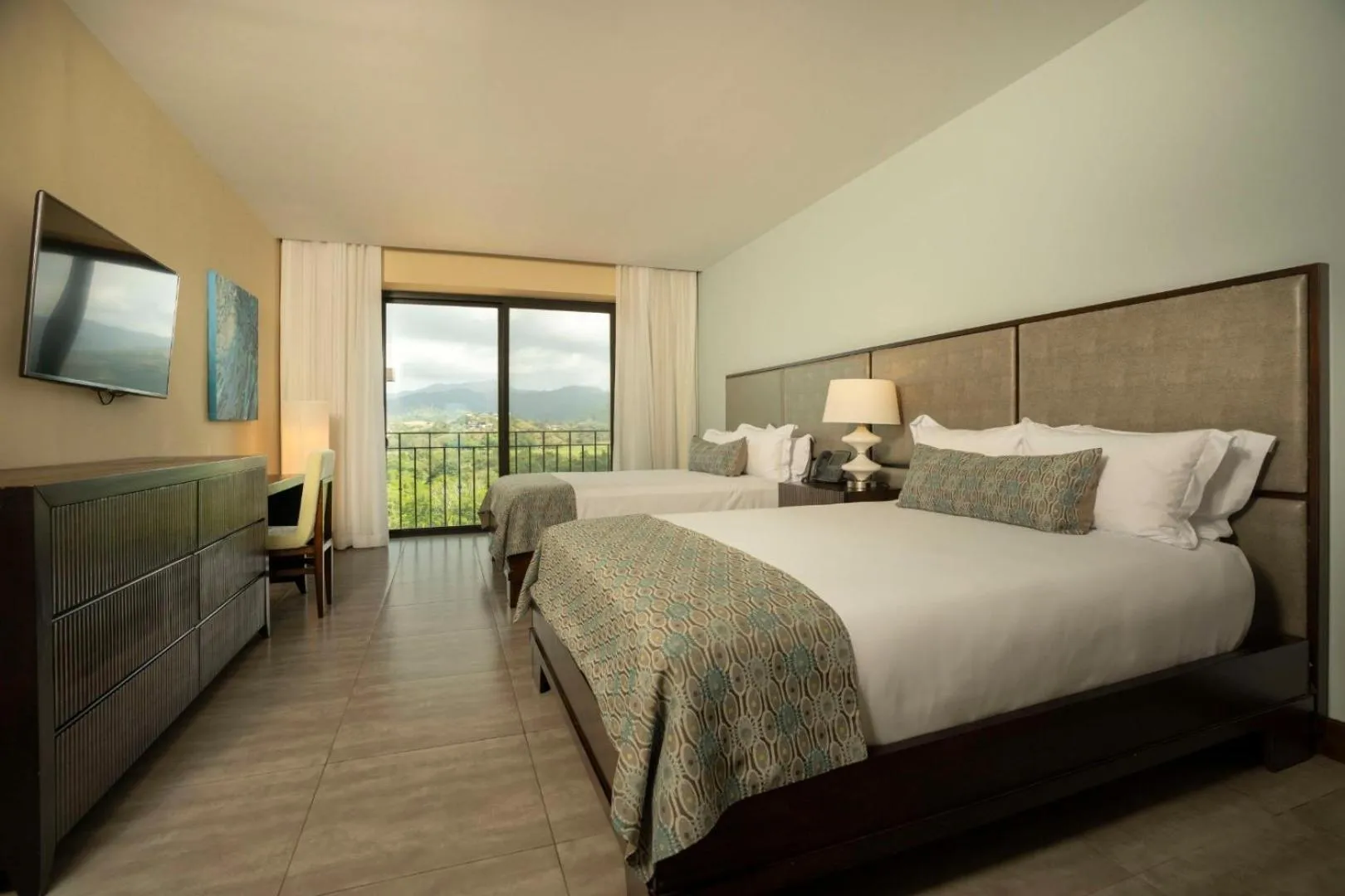 View (from property/room), Bed in Crocs Resort & Casino