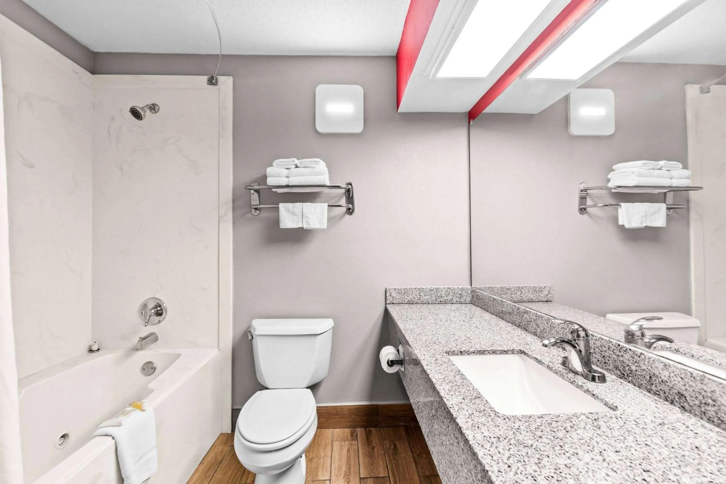 Bathroom in Super 8 by Wyndham Paragould