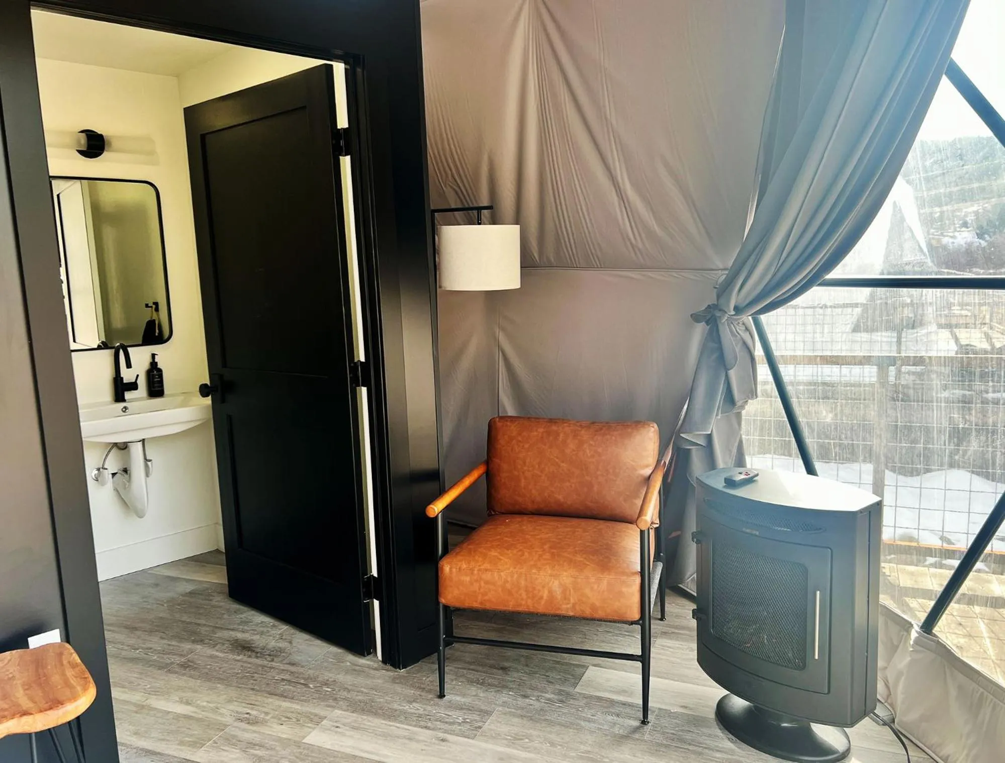 Seating area in Pagosa River Domes