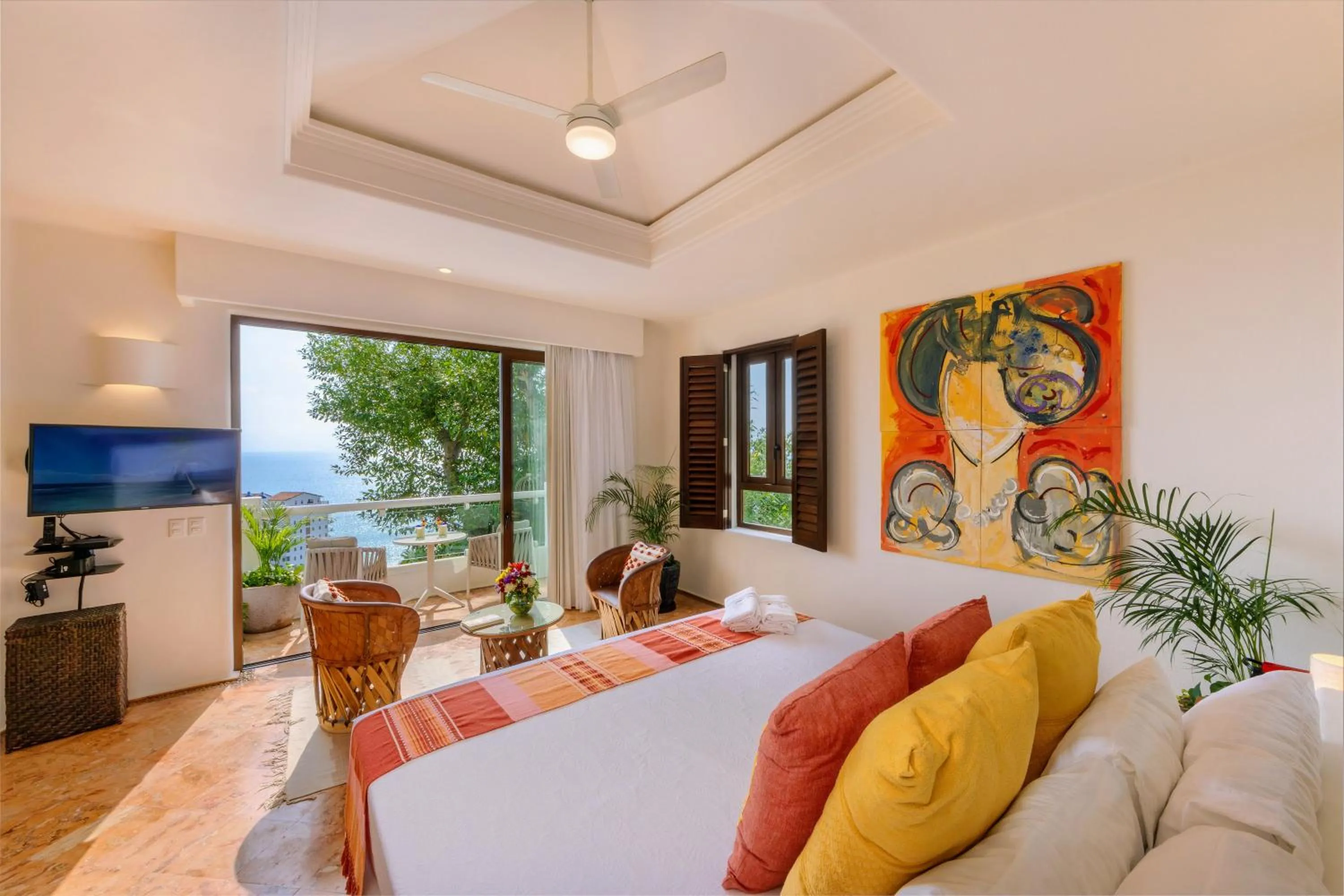 Bedroom, Bed in Villa Divina Luxury Boutique - Adults Only