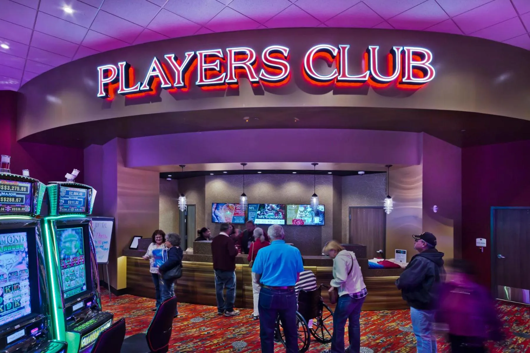 People in Shoshone Rose Casino & Hotel