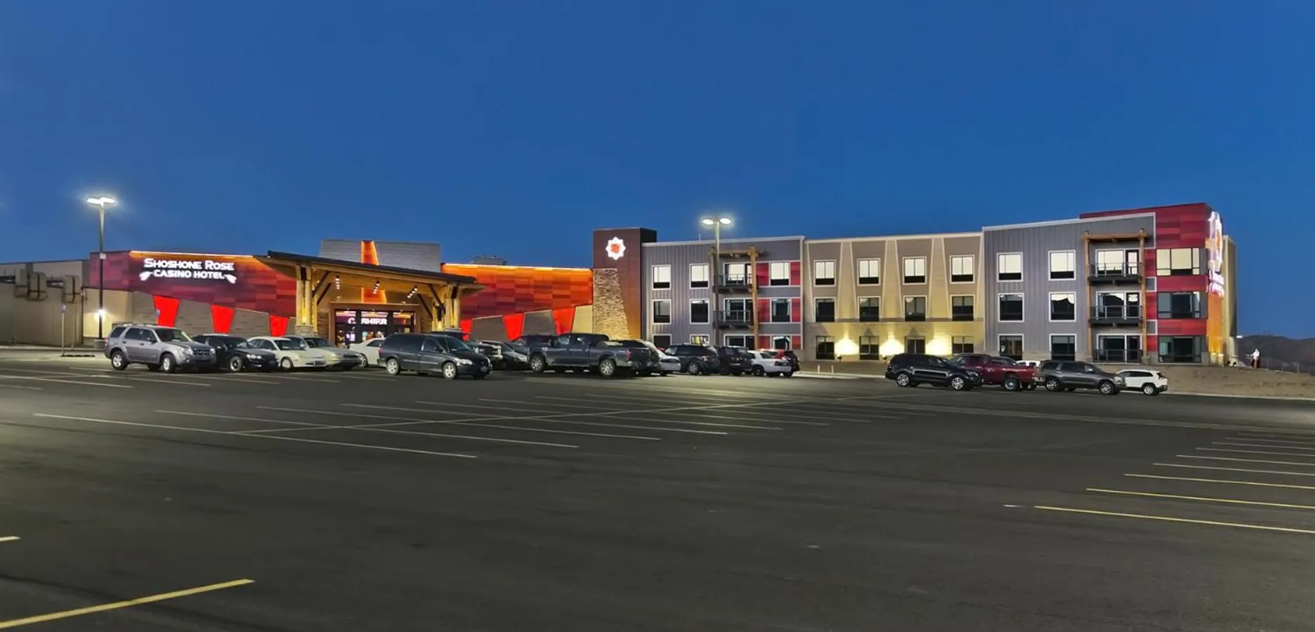 Property building in Shoshone Rose Casino & Hotel