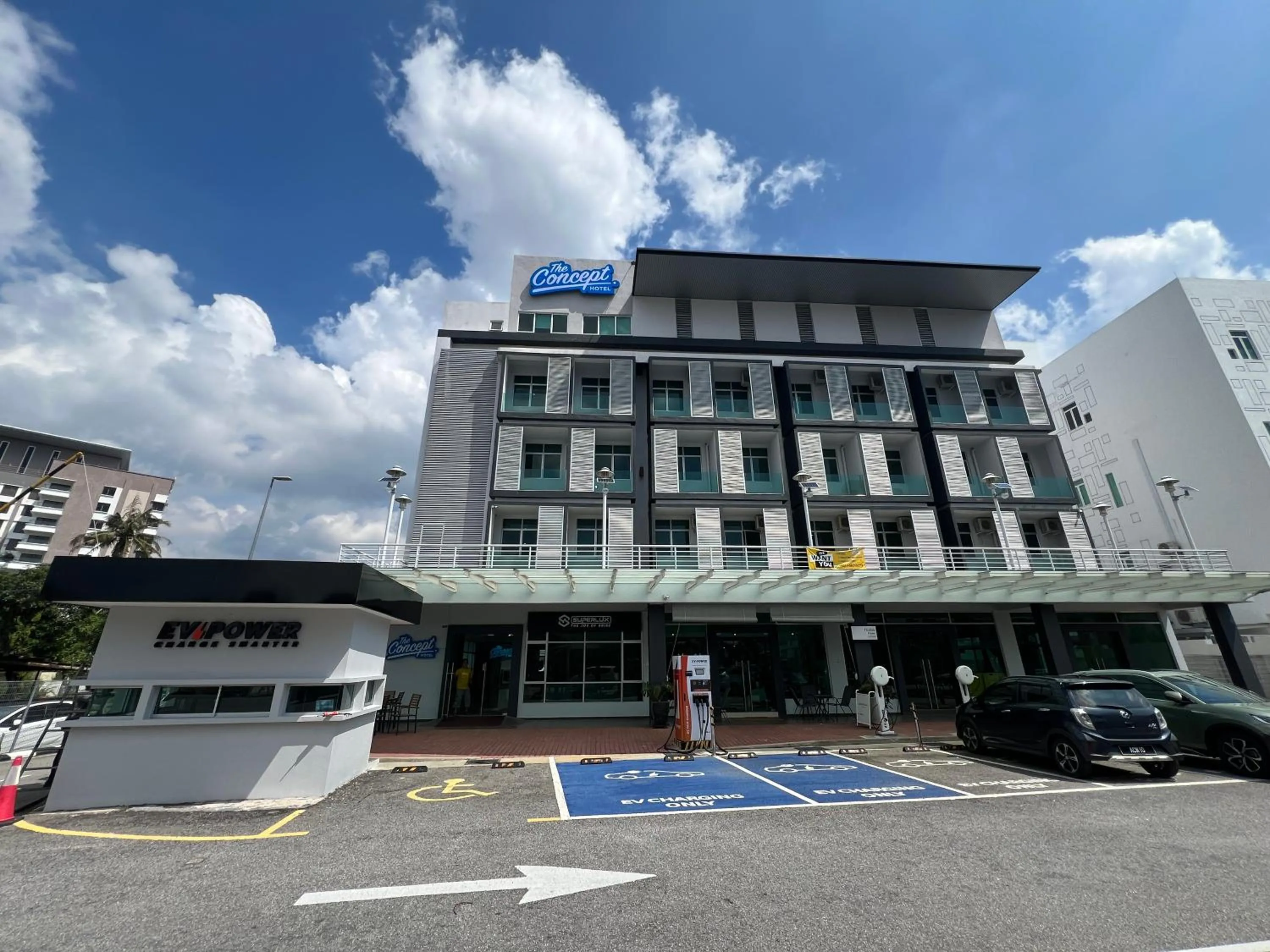 Property building in The Concept Hotel Melaka City