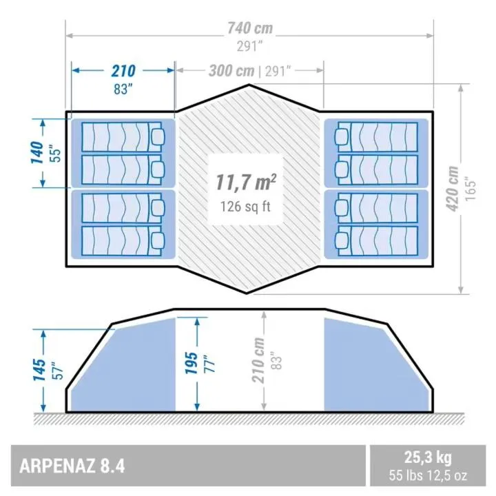 Bedroom in Kemp Děčín