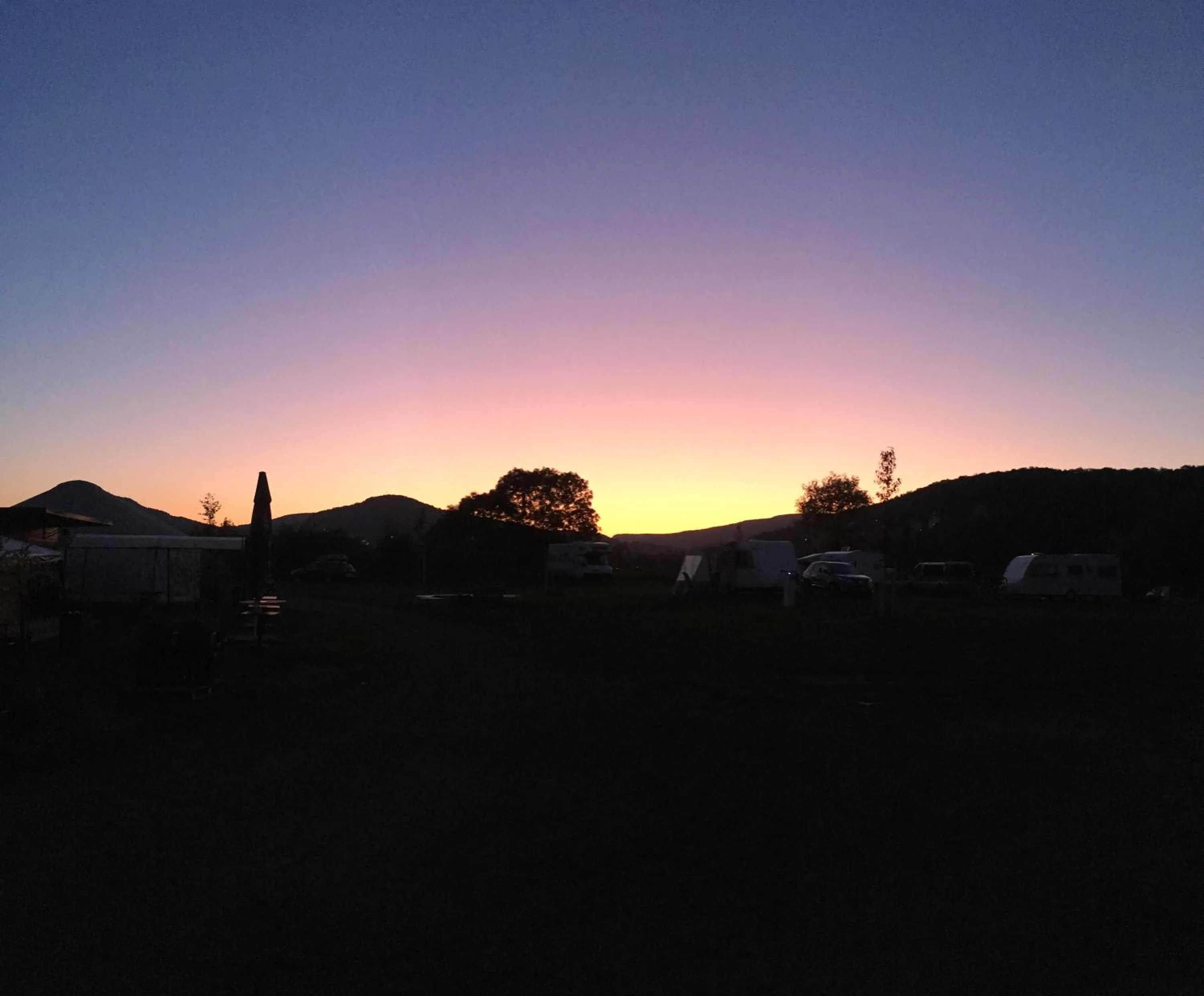 Sunset in Kemp Děčín