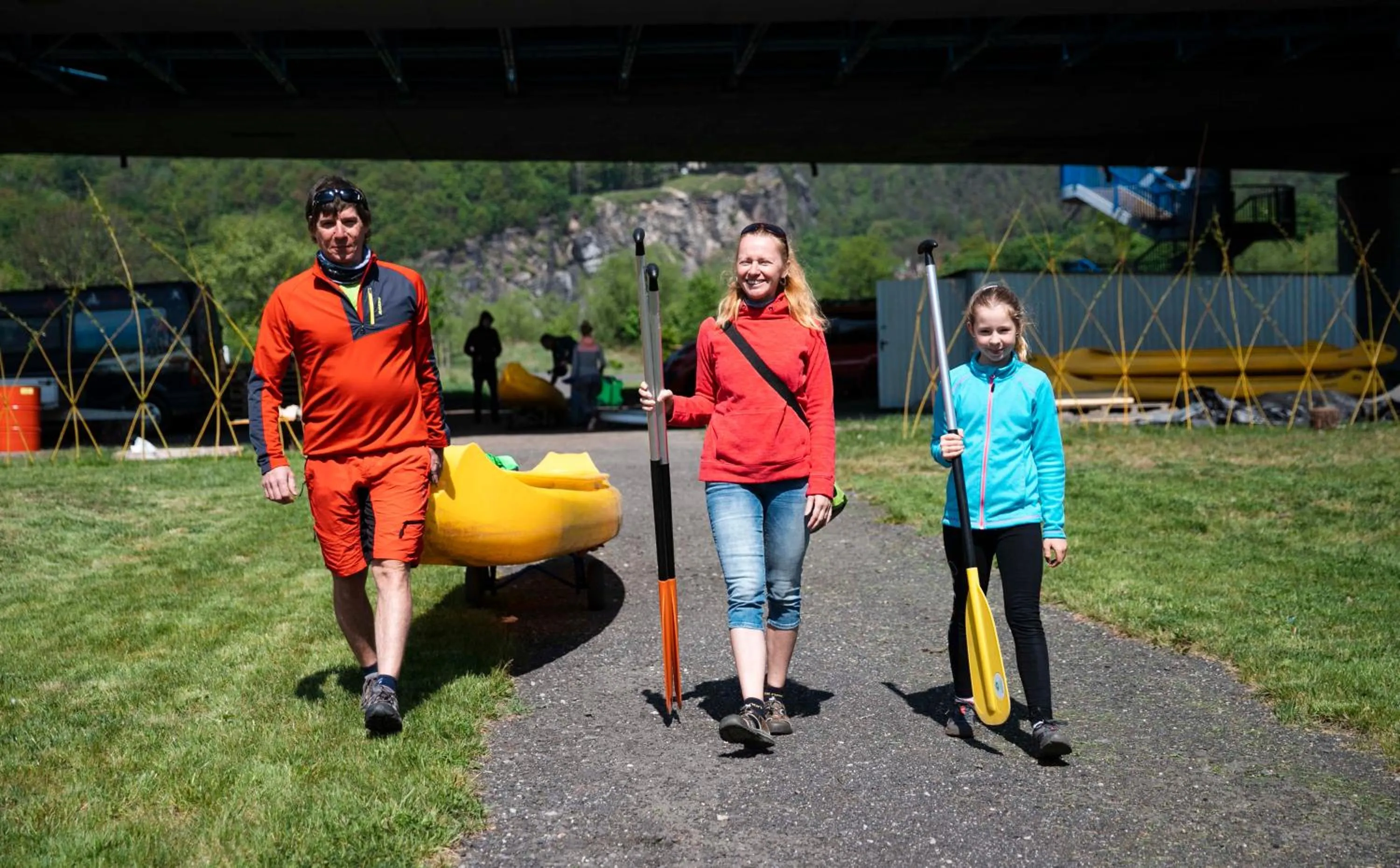 group of guests in Kemp Děčín