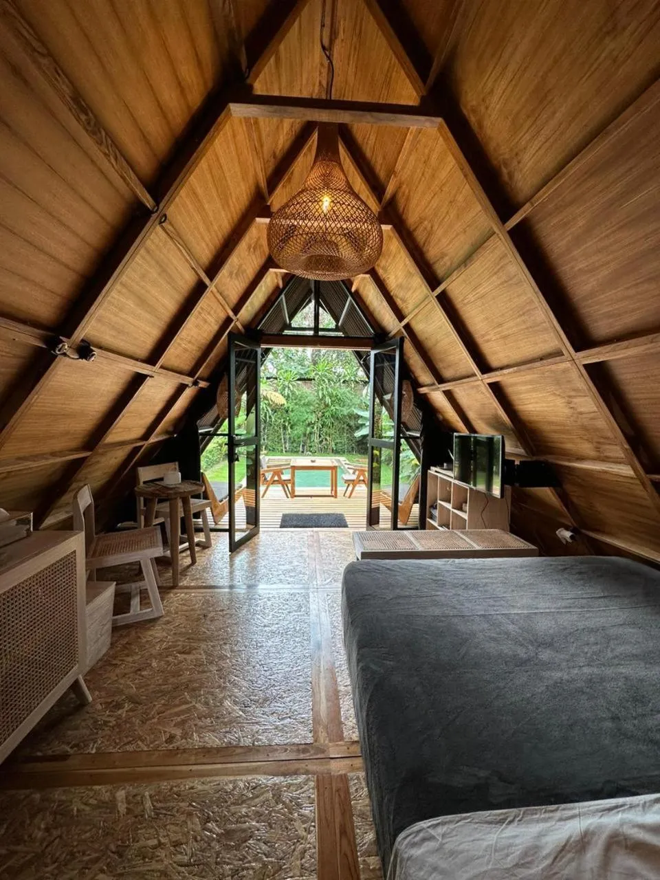 Bed in Villa Verde the garden