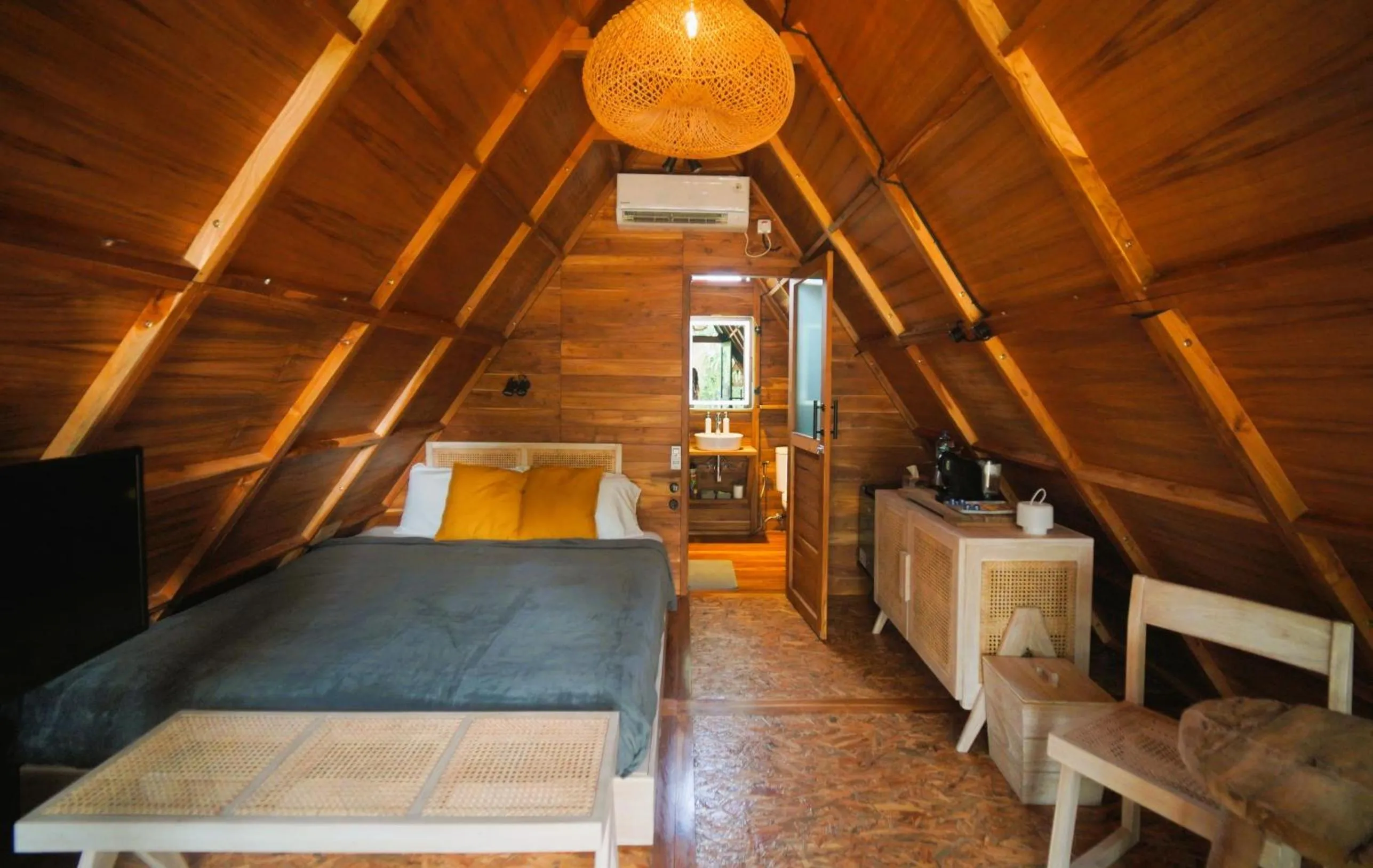 Bed in Villa Verde the garden