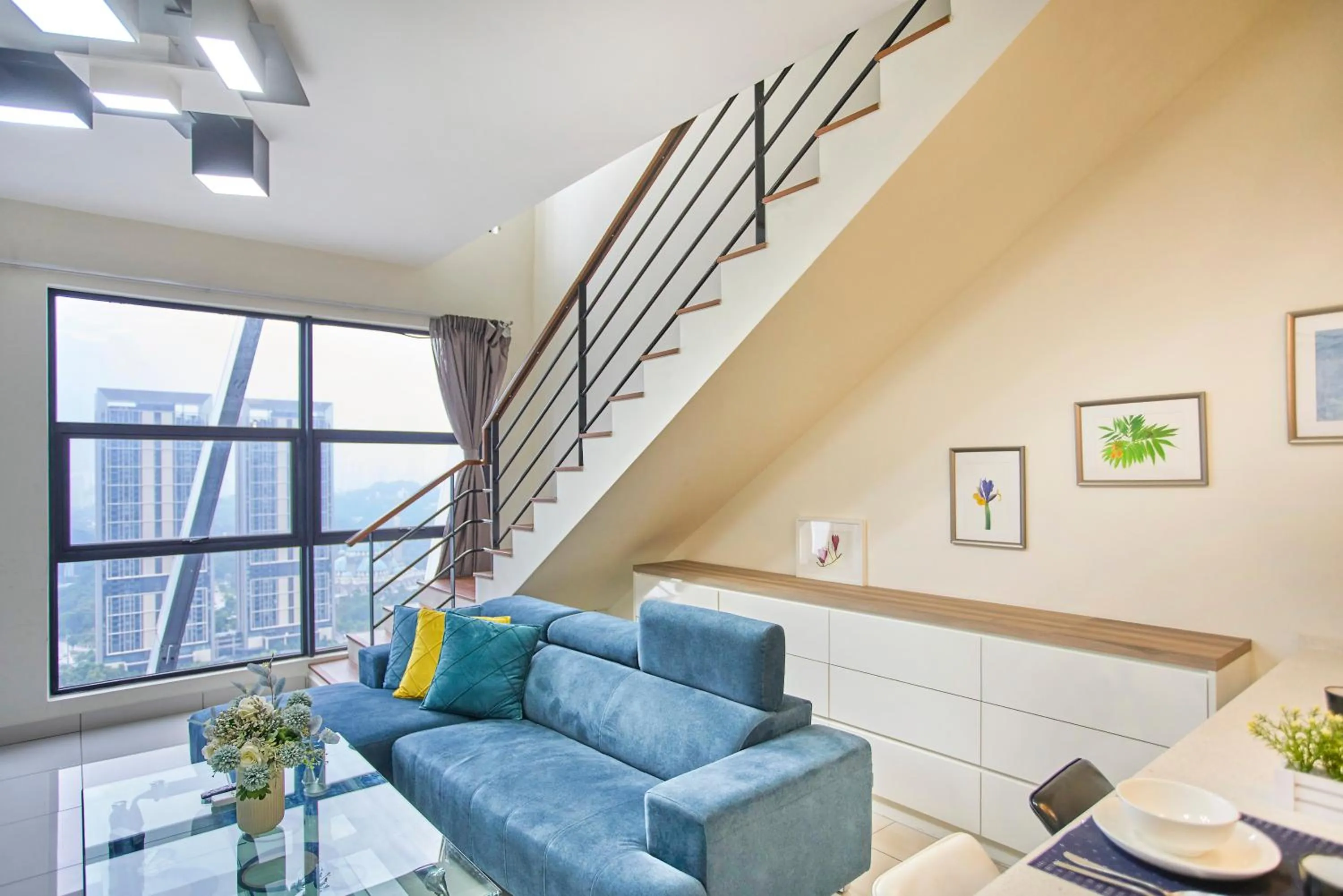 Living room in Arte Mont Kiara Free Parking, Kuala Lumpur