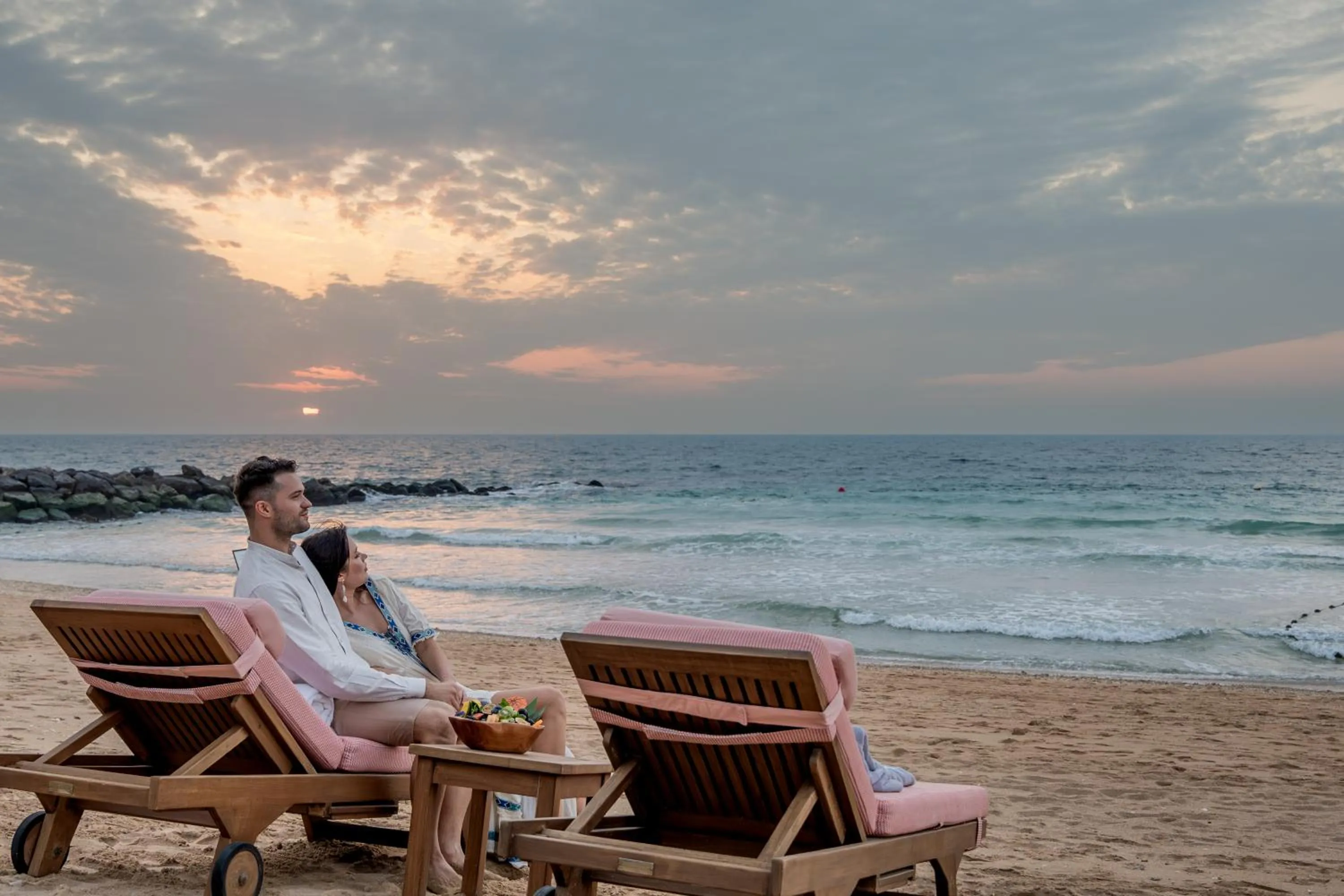 Beach in Banyan Tree Dubai at Bluewaters