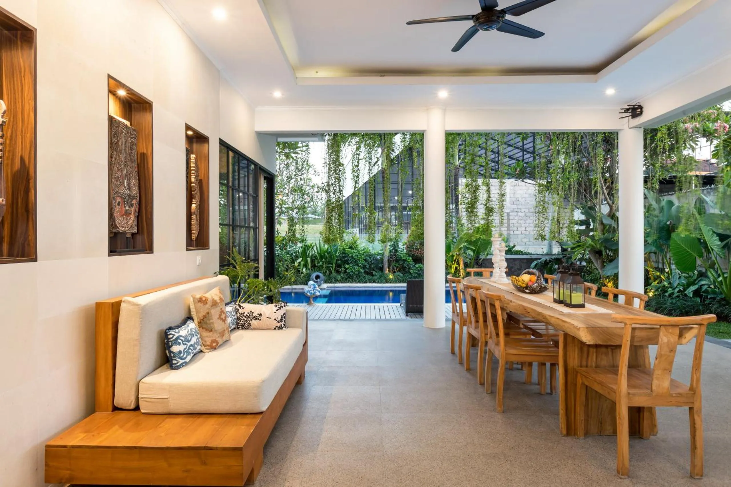 Seating area in Kerta Mani Canggu by Kerta Living