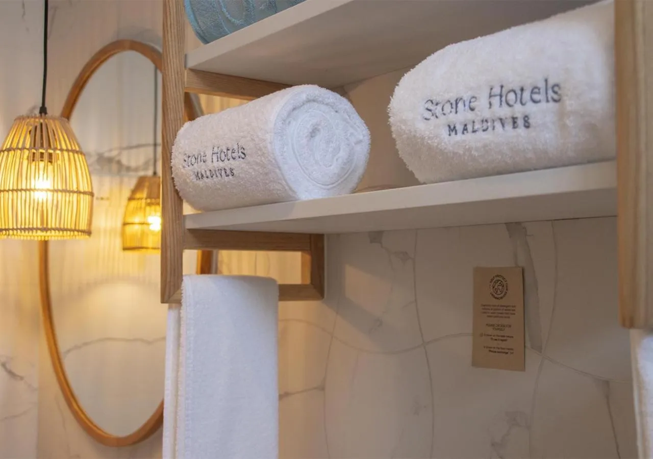 towels in Stone Hotels Dhiffushi
