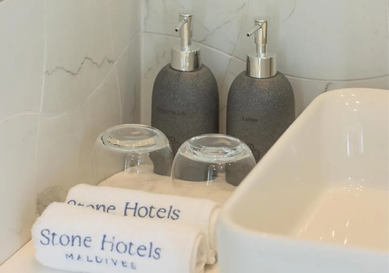 Bathroom in Stone Hotels Dhiffushi