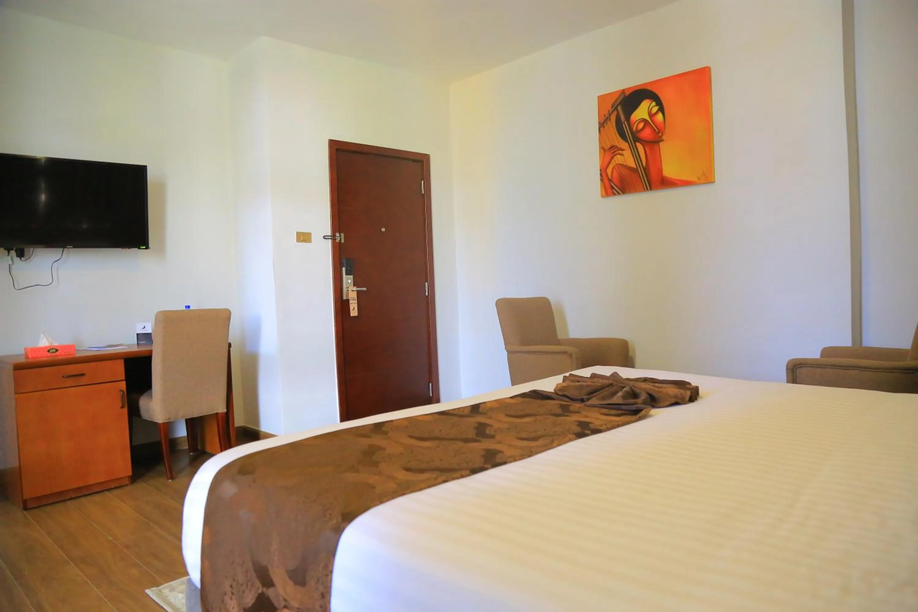 Bed in Black Horse Hotel