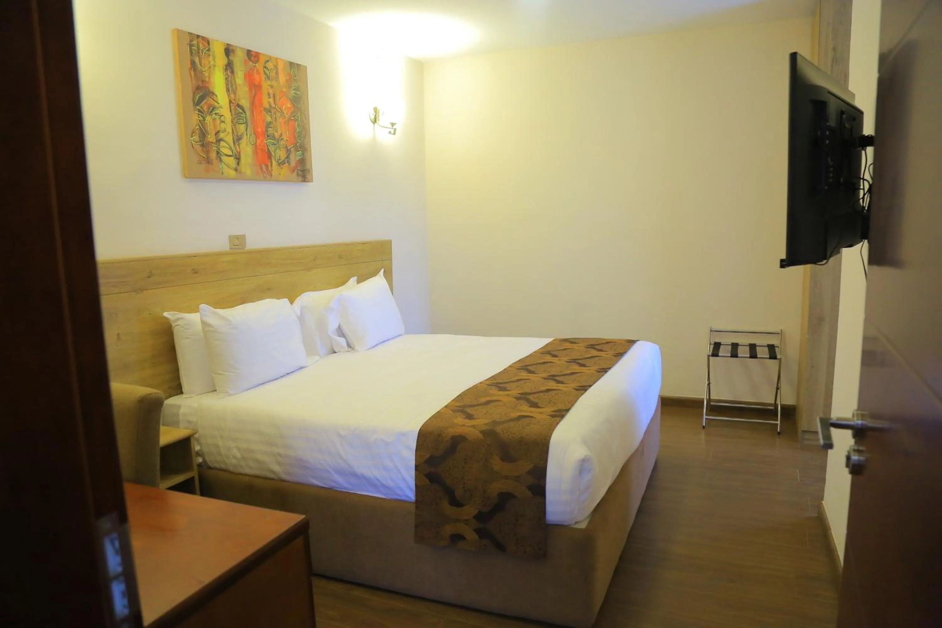 Bed in Black Horse Hotel