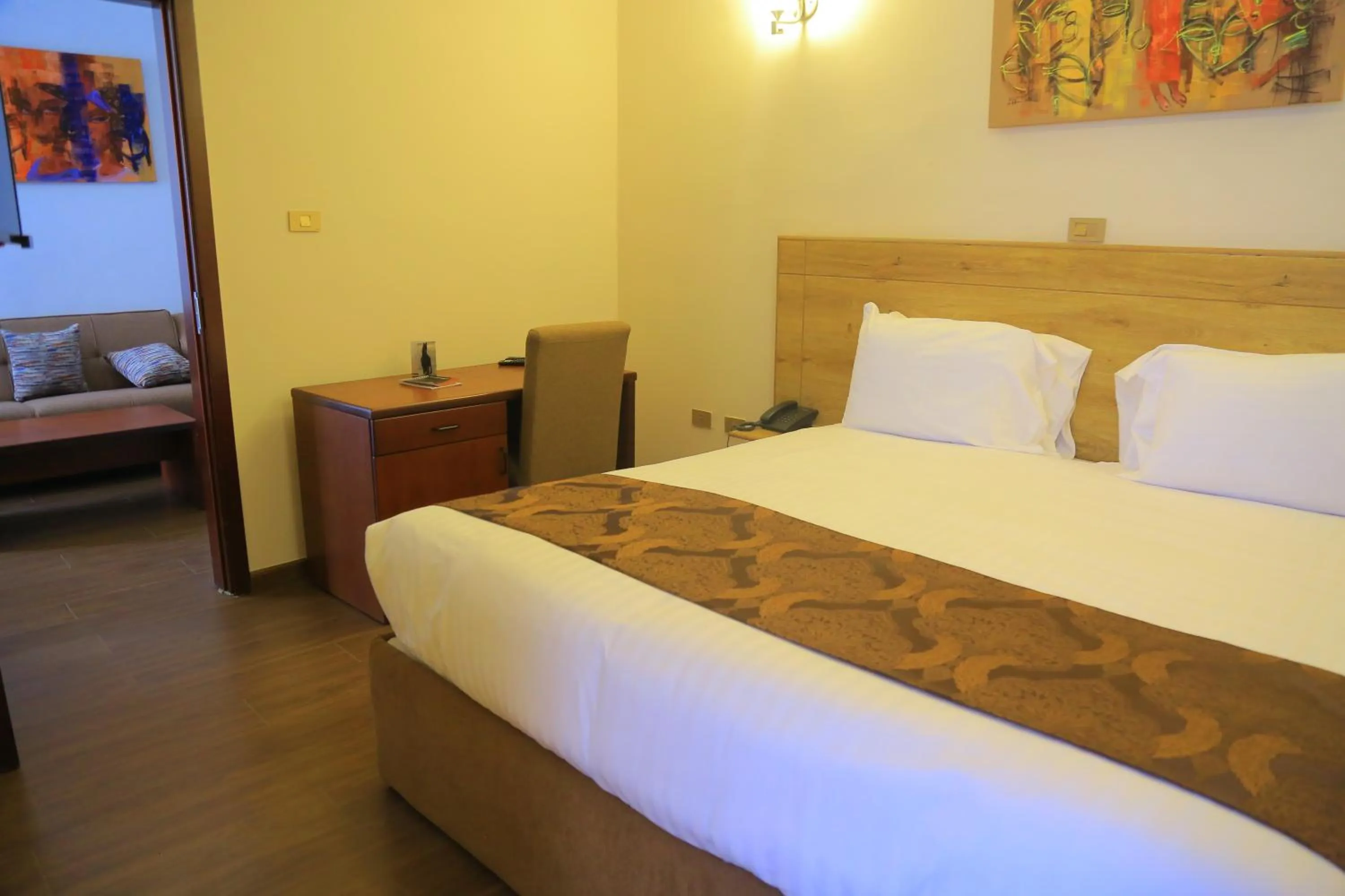 Bed in Black Horse Hotel