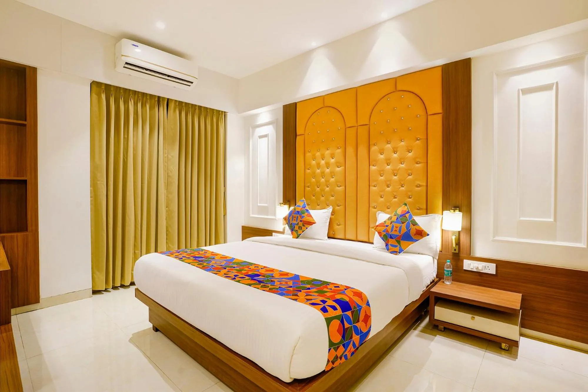 Bed in FabHotel Prime Shubham Comforts
