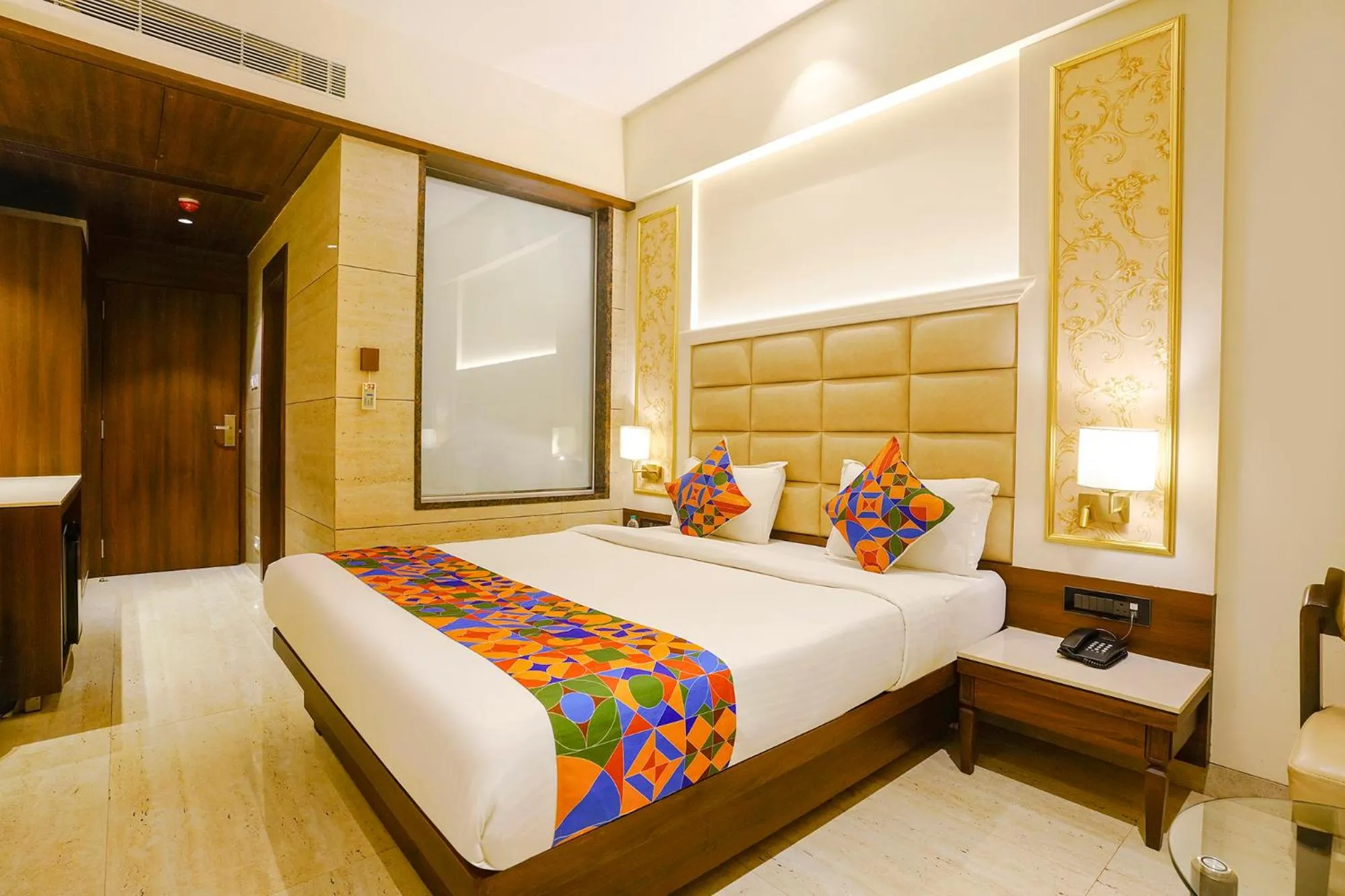 Bed in FabHotel Prime Shubham Comforts