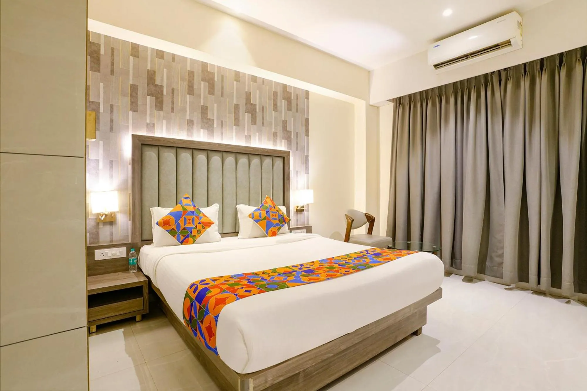 Bed in FabHotel Prime Shubham Comforts