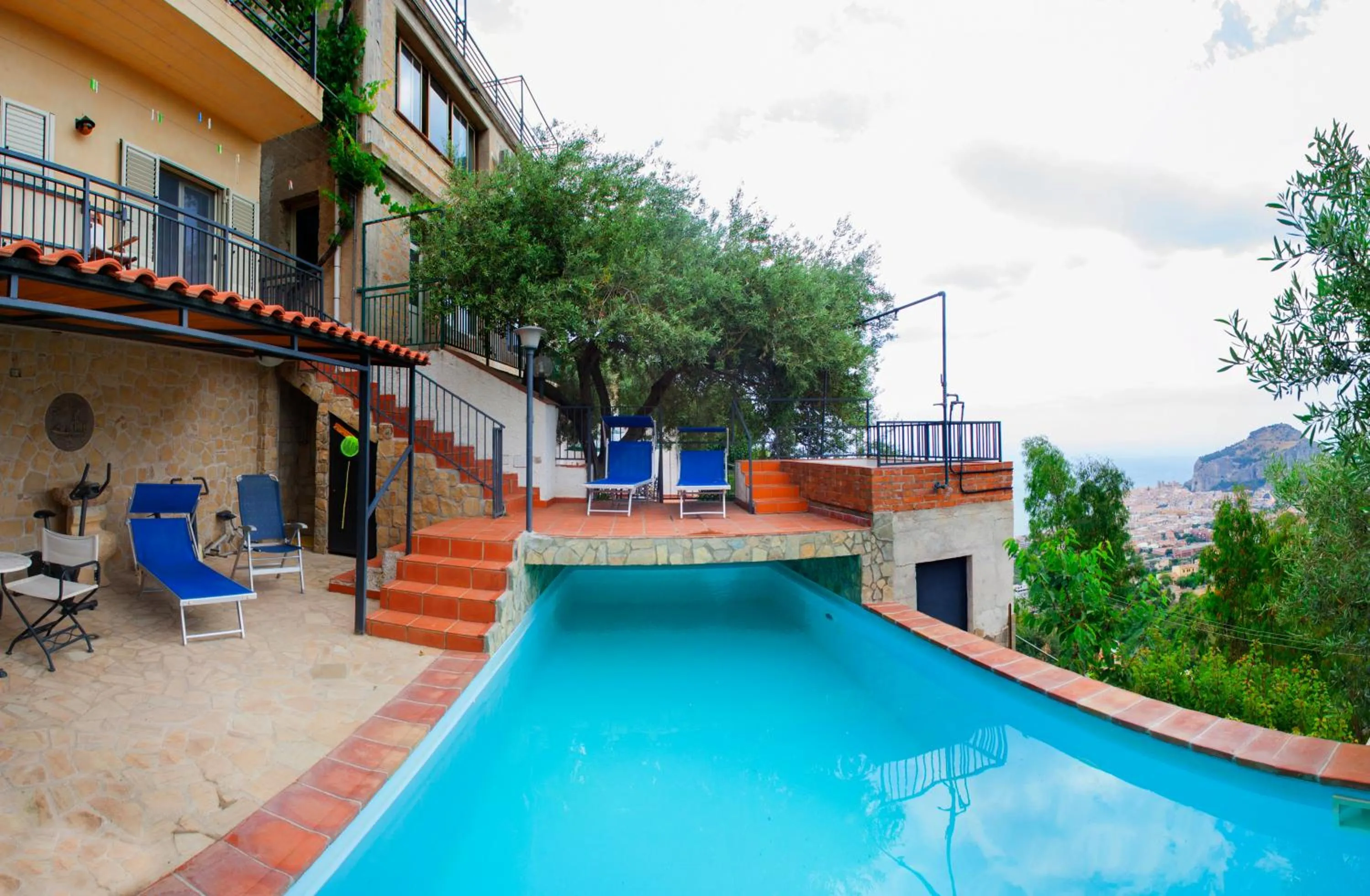 Pool view in L' Arca Residence
