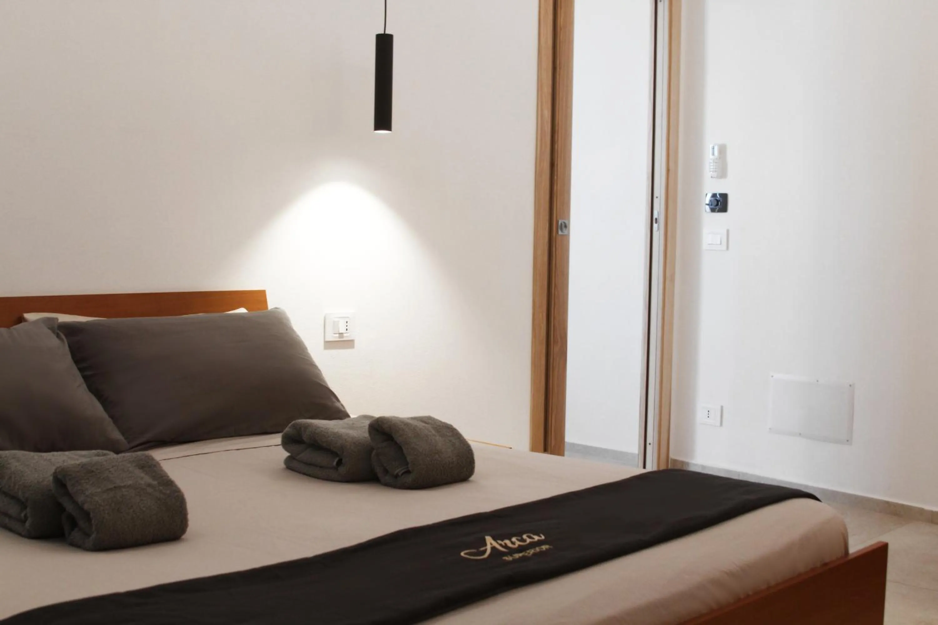 Bedroom, Bed in L' Arca Residence