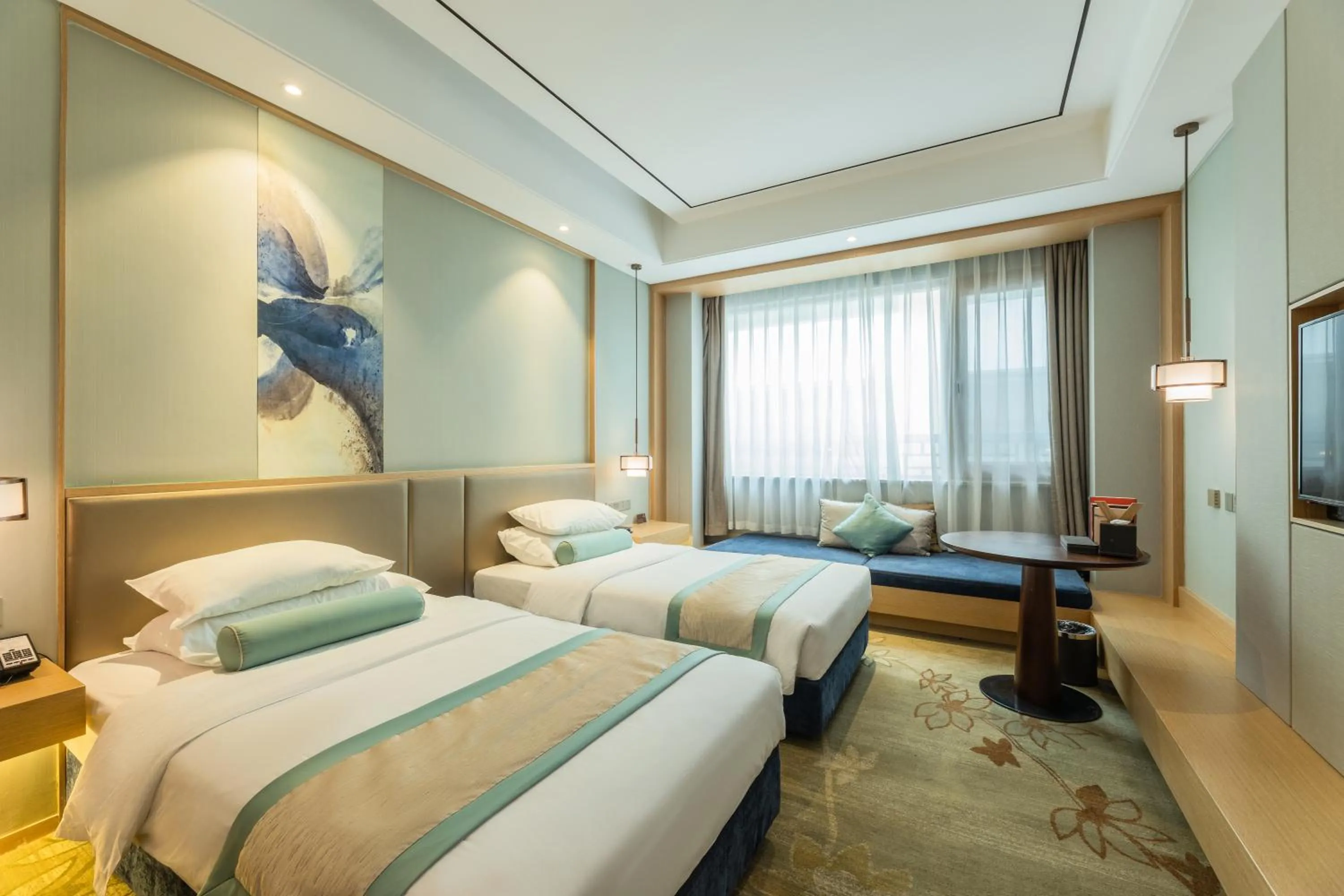 Bed in Century Runhua Hotel