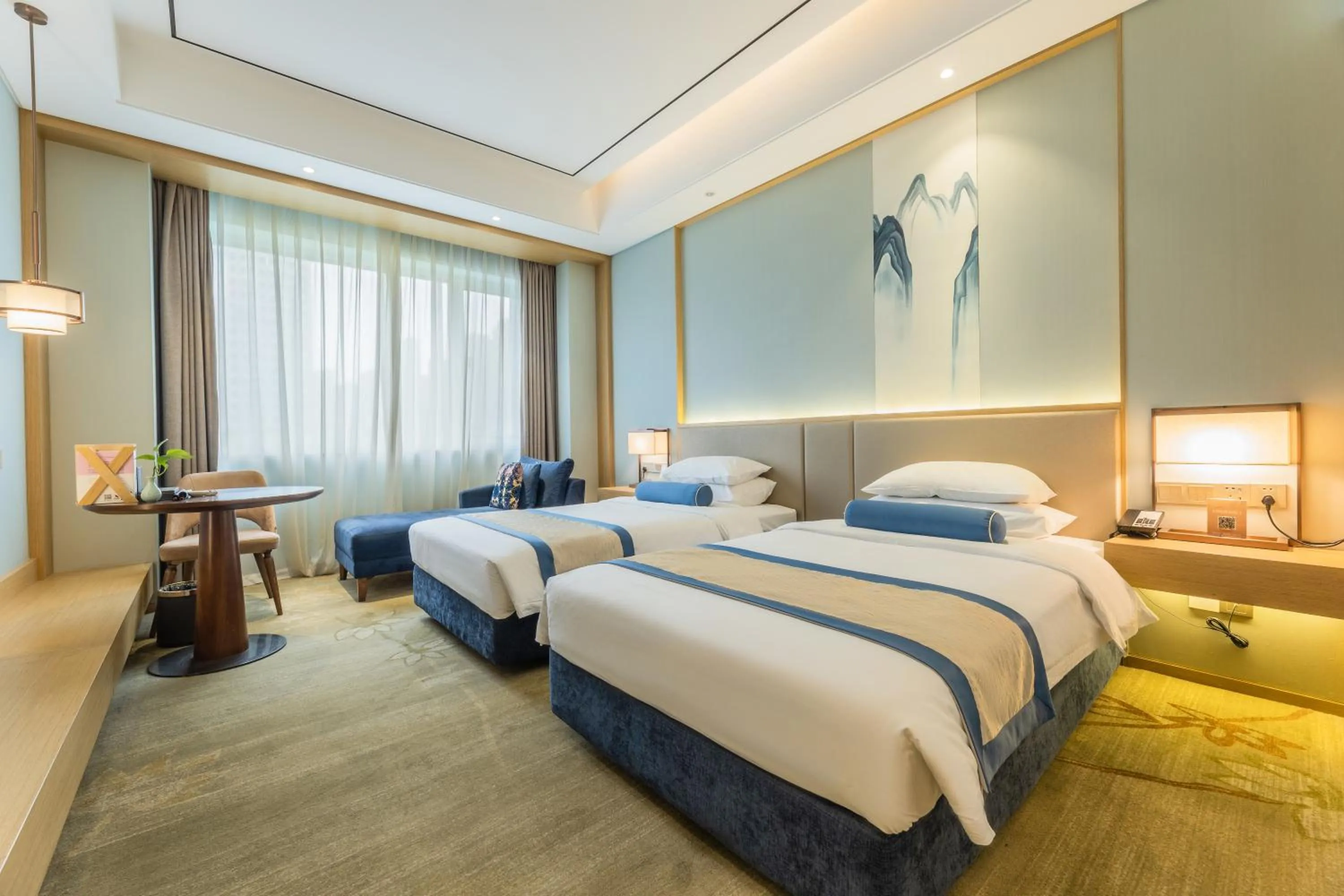 Bed in Century Runhua Hotel