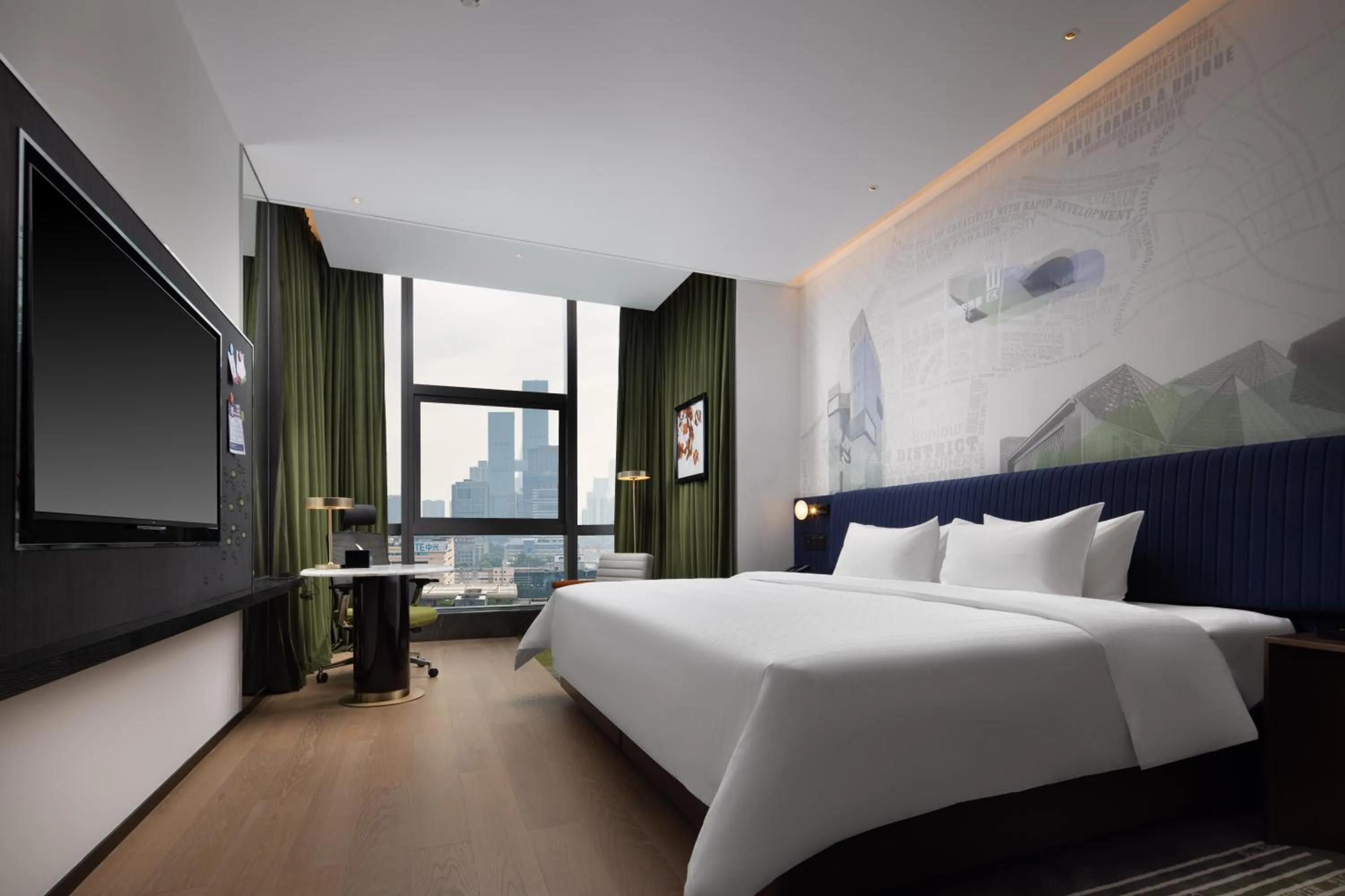 Bed in Hampton by Hilton Shenzhen Nanshan Science and Technology Park