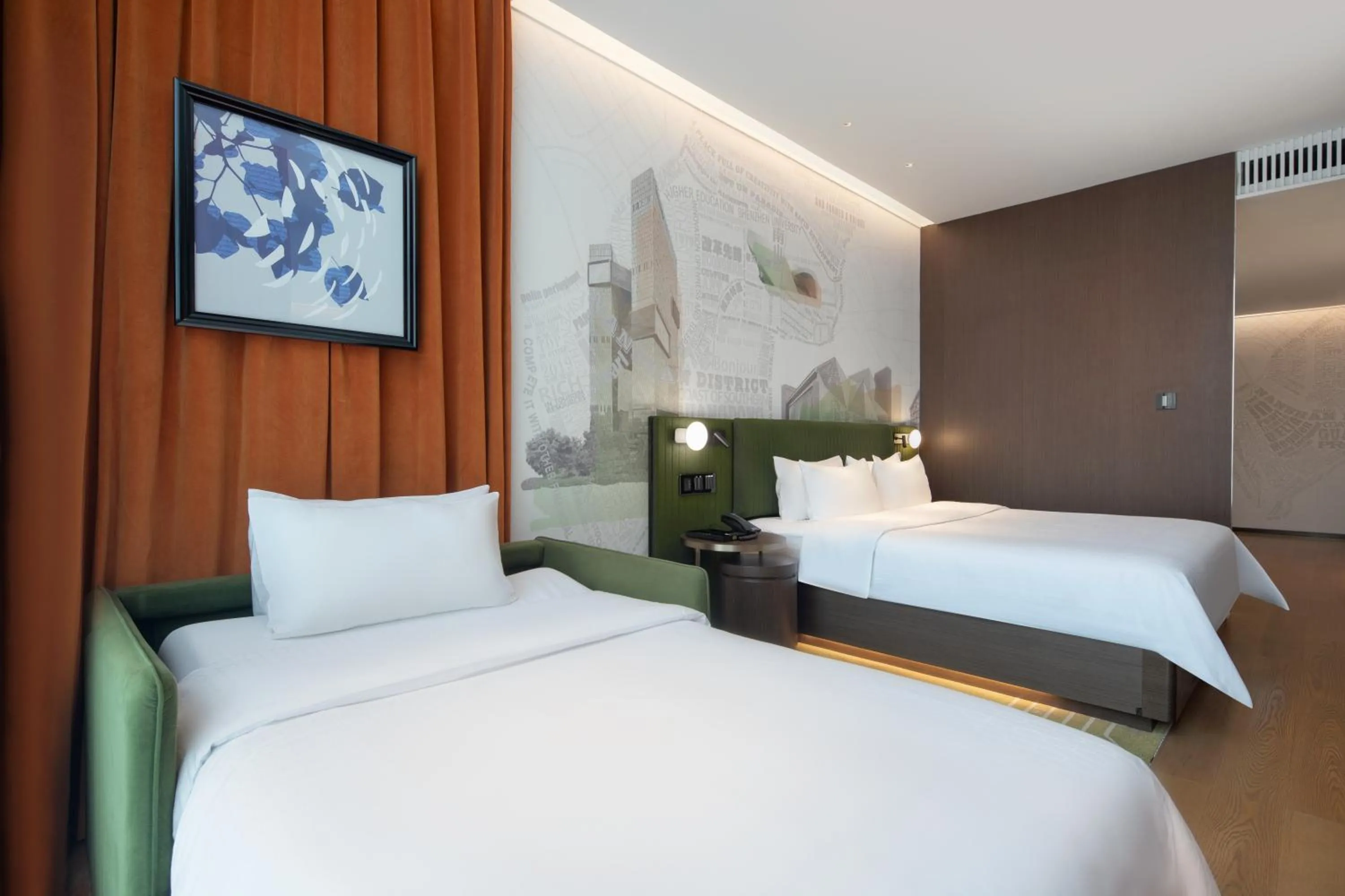 Bed in Hampton by Hilton Shenzhen Nanshan Science and Technology Park