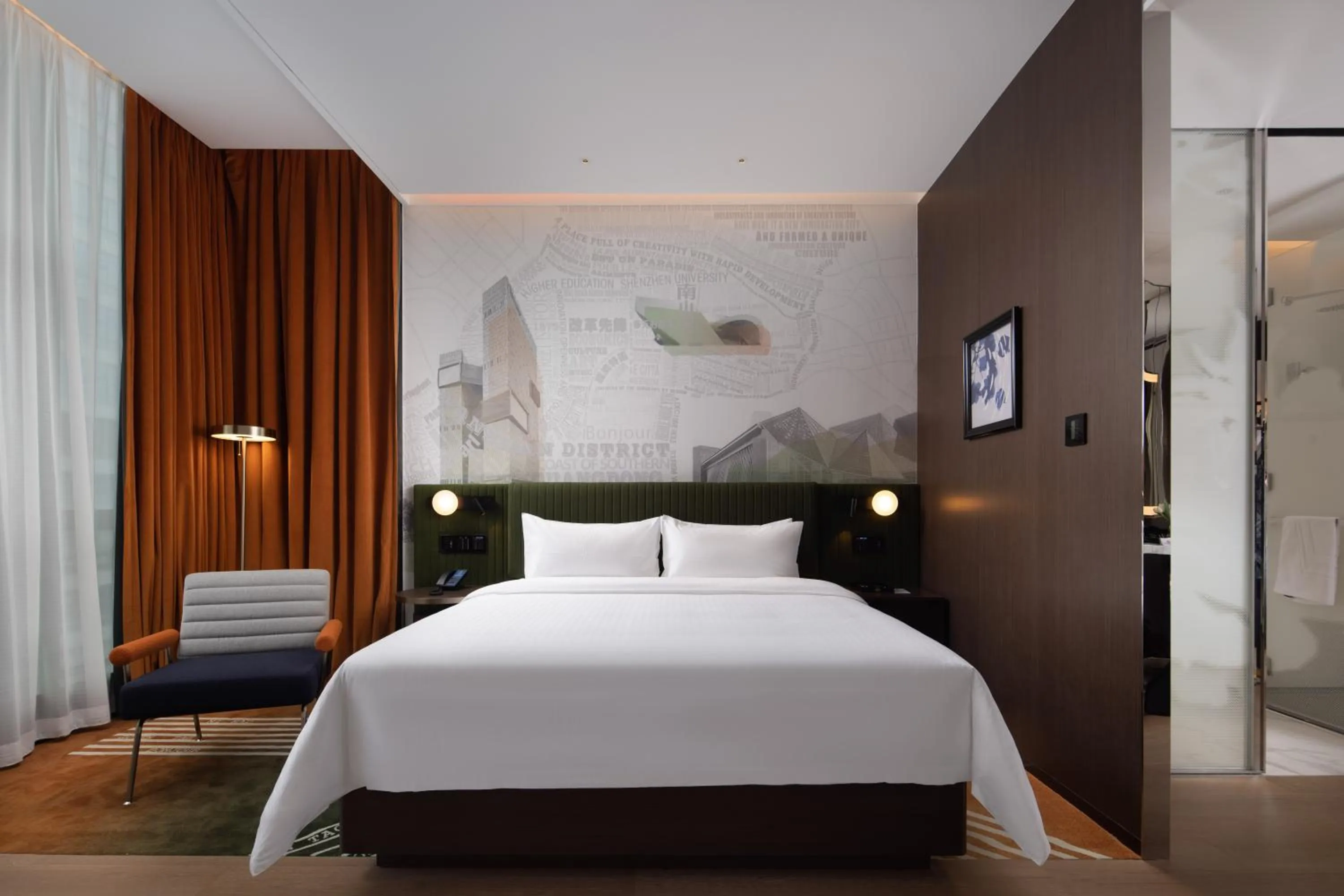Bedroom, Bed in Hampton by Hilton Shenzhen Nanshan Science and Technology Park