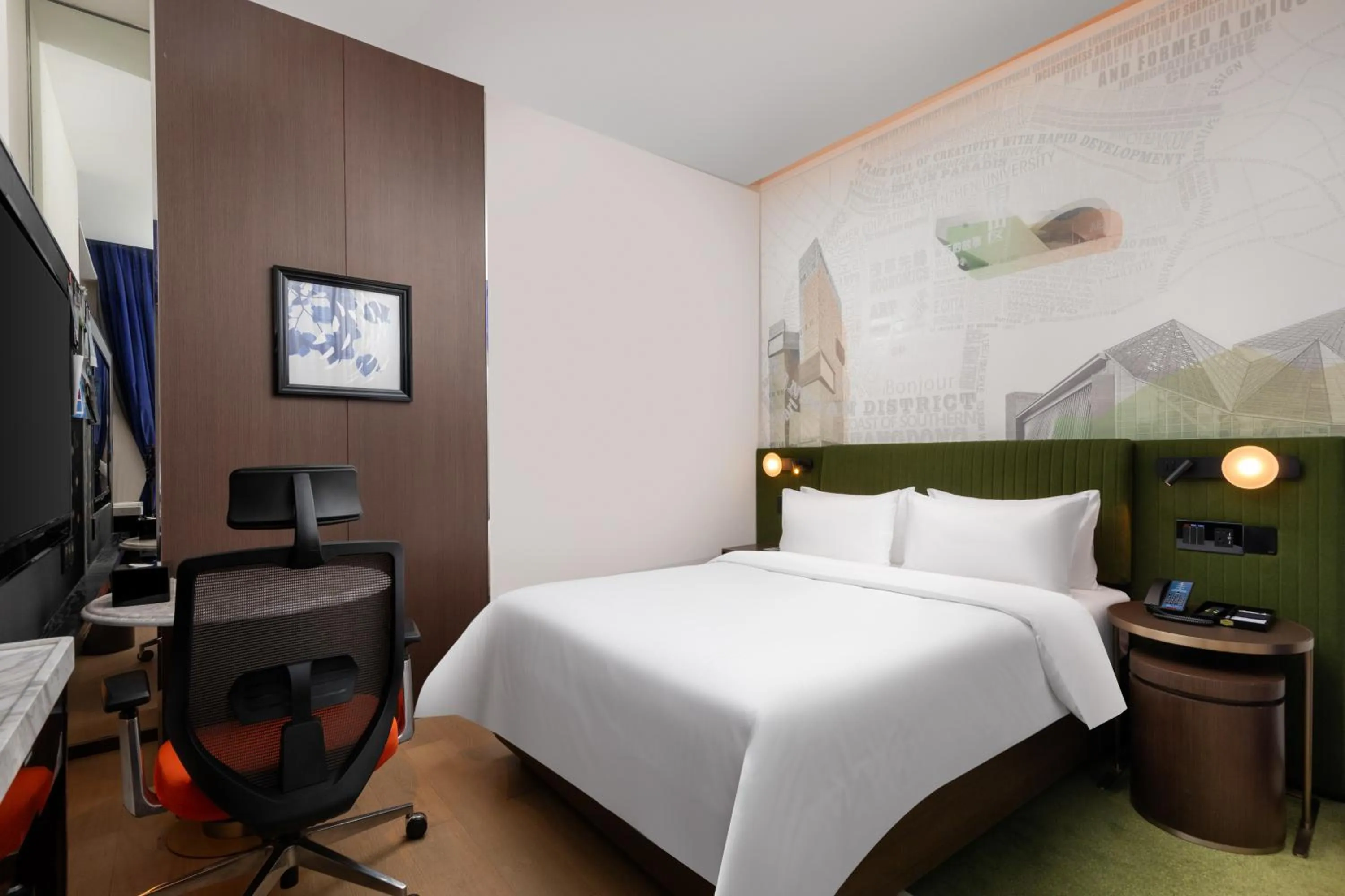 Bedroom, Bed in Hampton by Hilton Shenzhen Nanshan Science and Technology Park