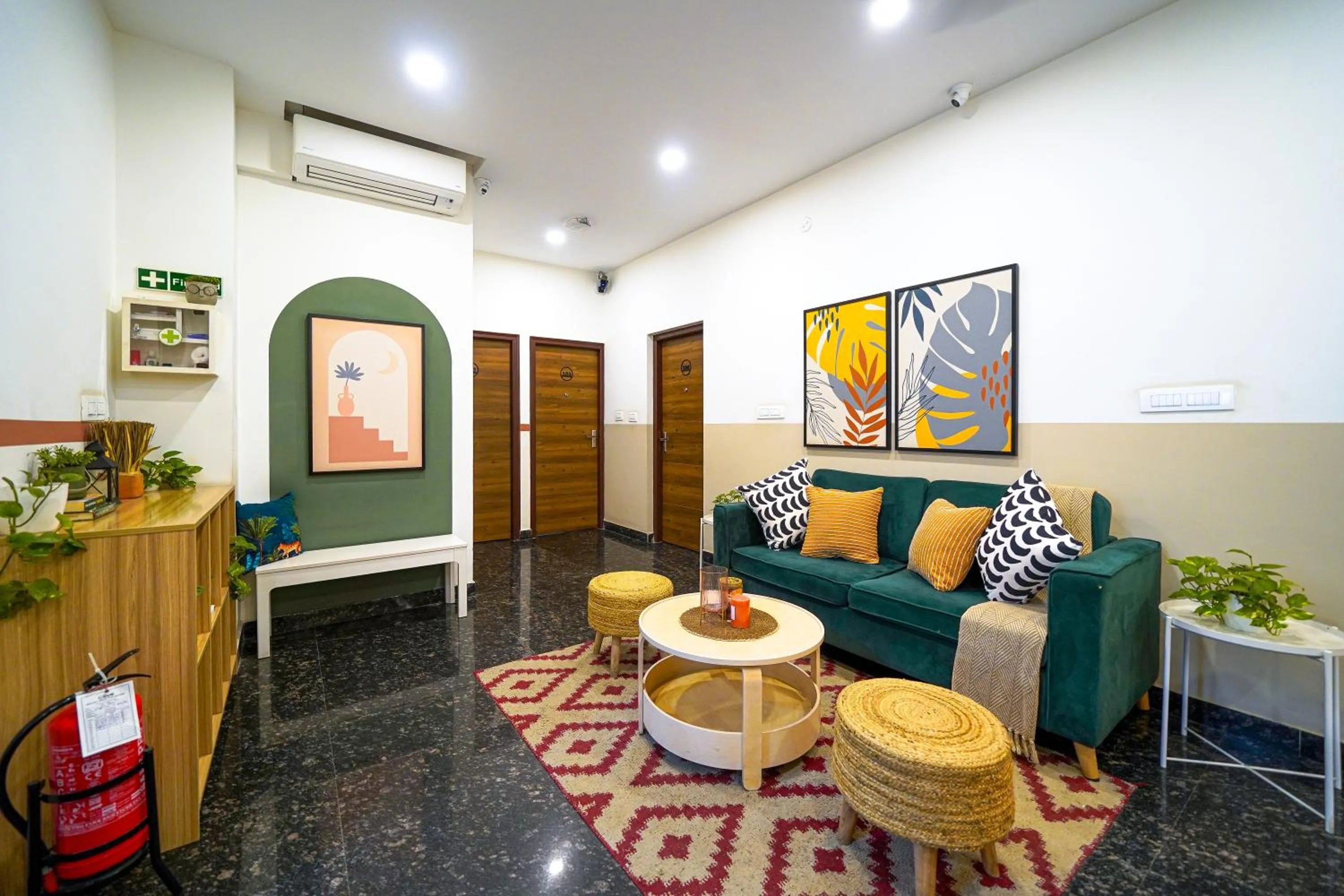 Lobby or reception in Olive Zip Domlur by Embassy Group