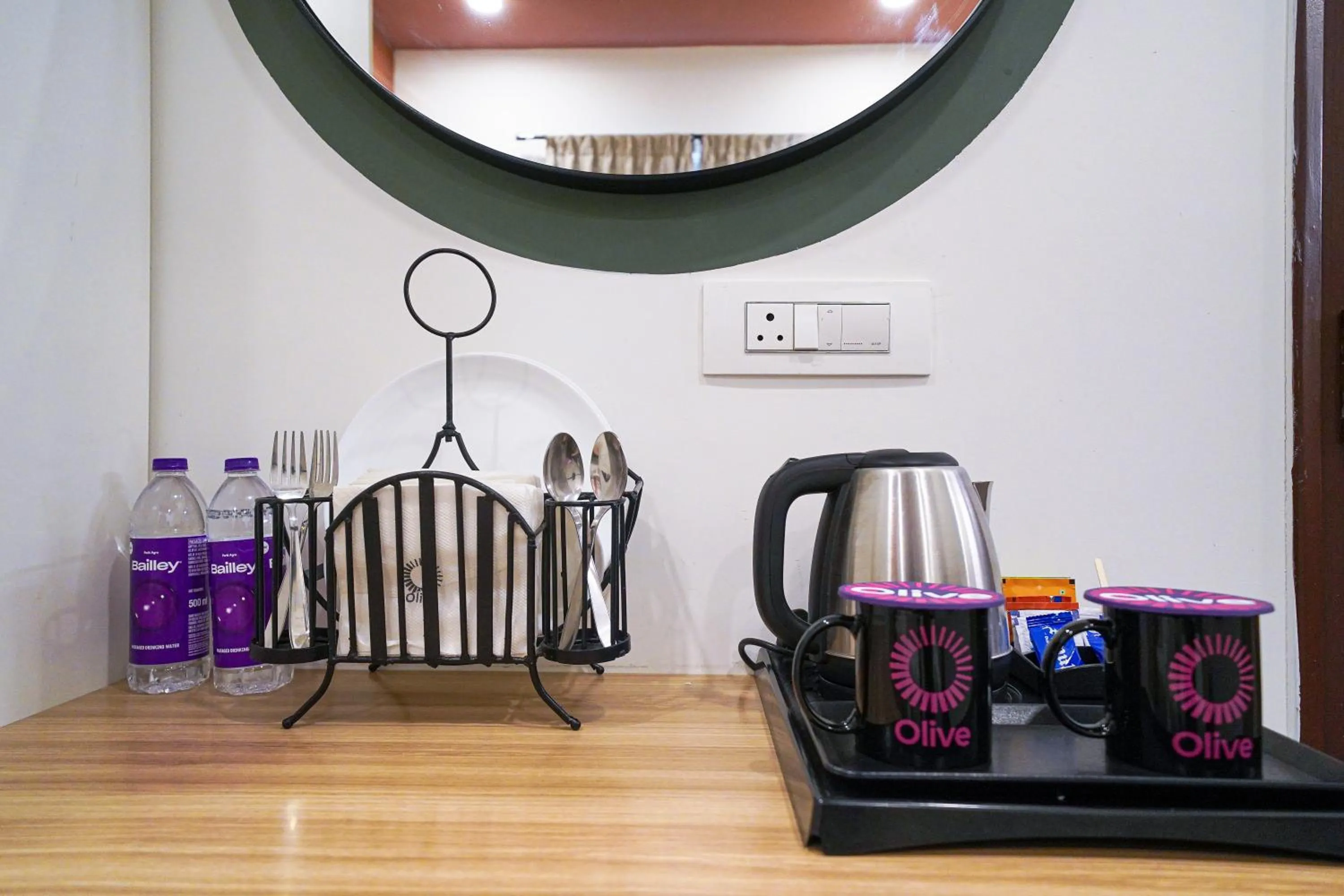 Coffee/tea facilities in Olive Zip Domlur by Embassy Group