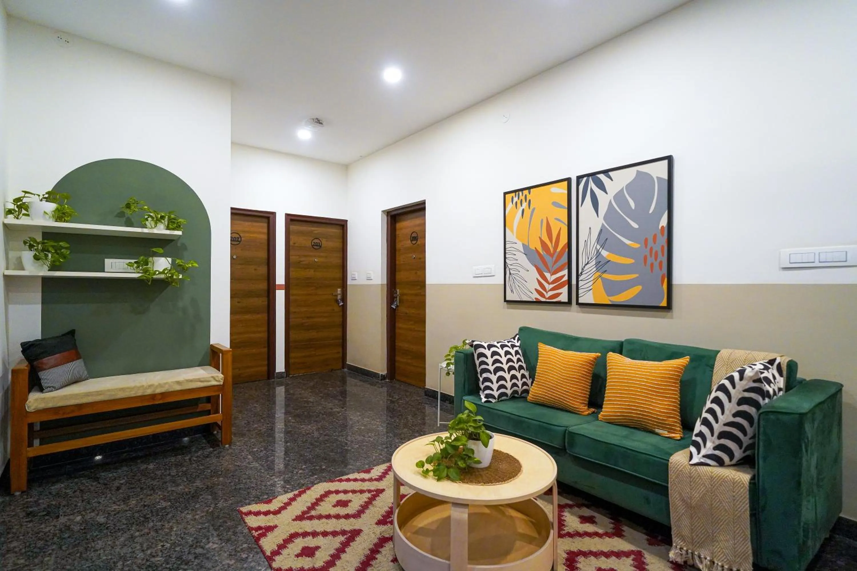 Lobby or reception in Olive Zip Domlur by Embassy Group