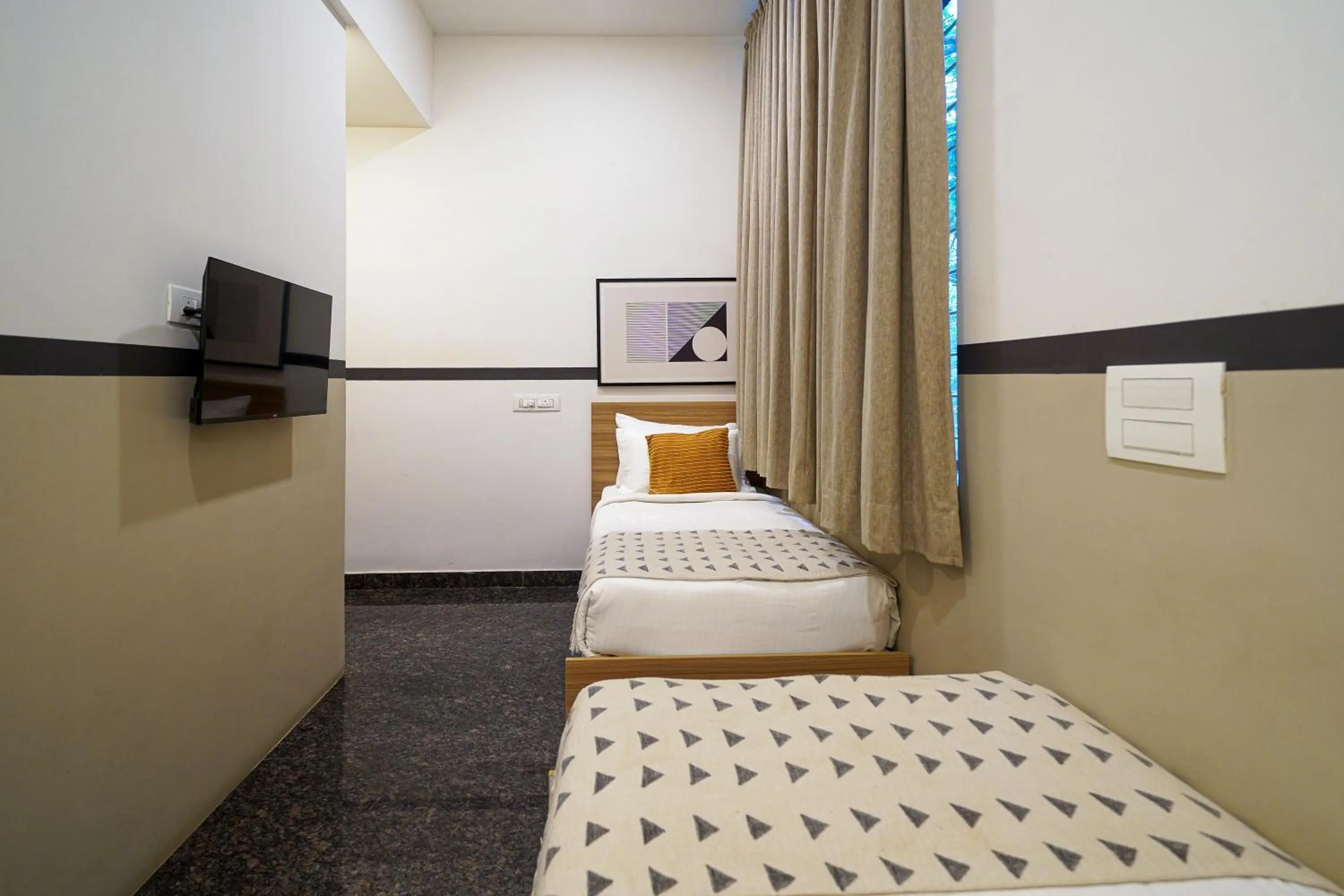 Bed in Olive Zip Domlur by Embassy Group