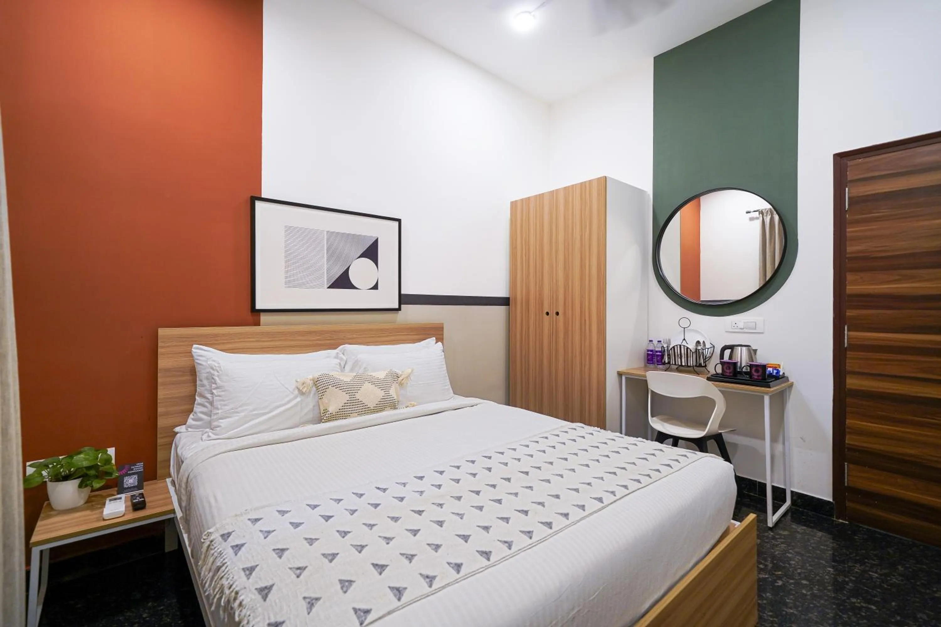 View (from property/room), Bed in Olive Zip Domlur by Embassy Group