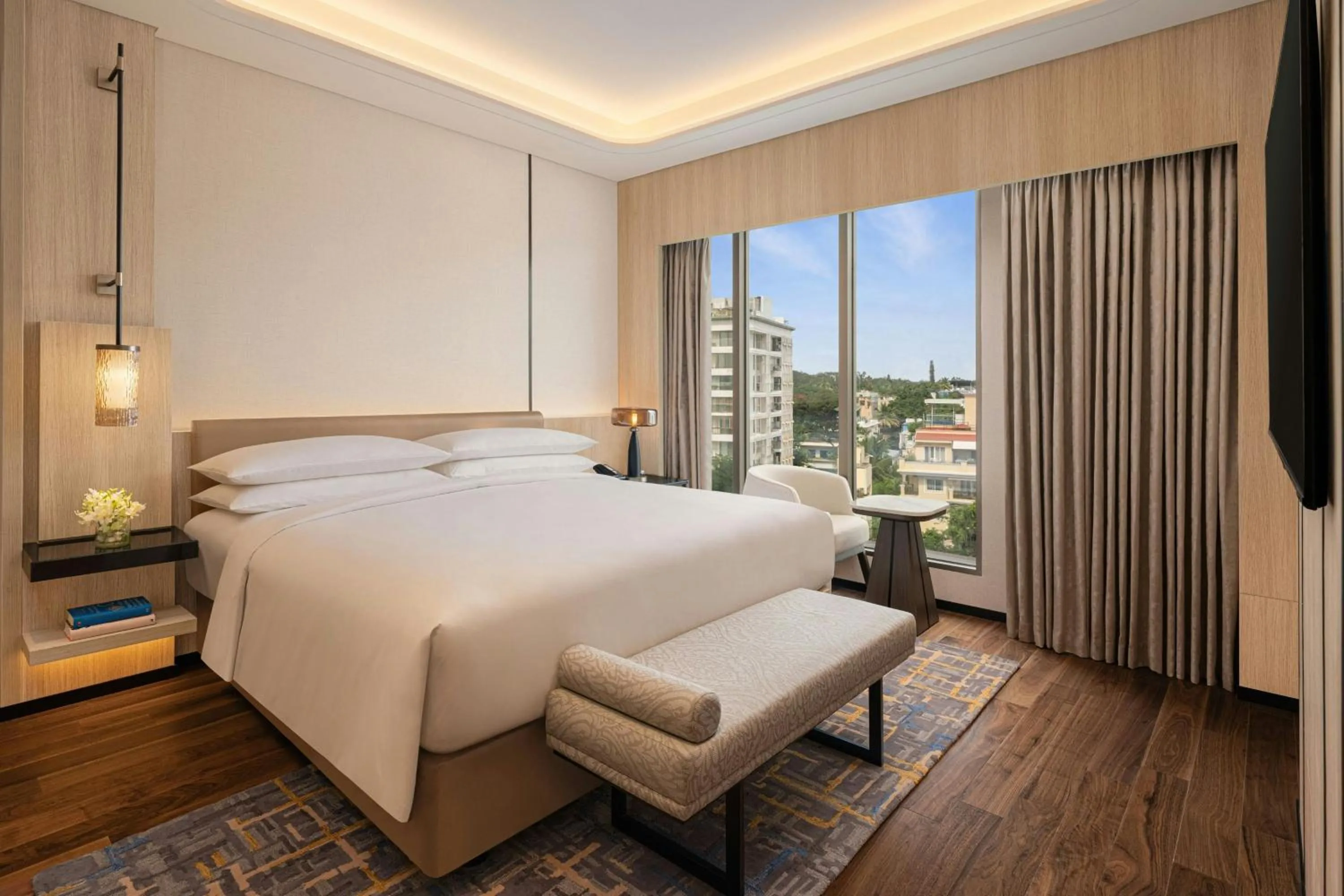 Bedroom, Bed in Marriott Executive Apartments Bengaluru UB City