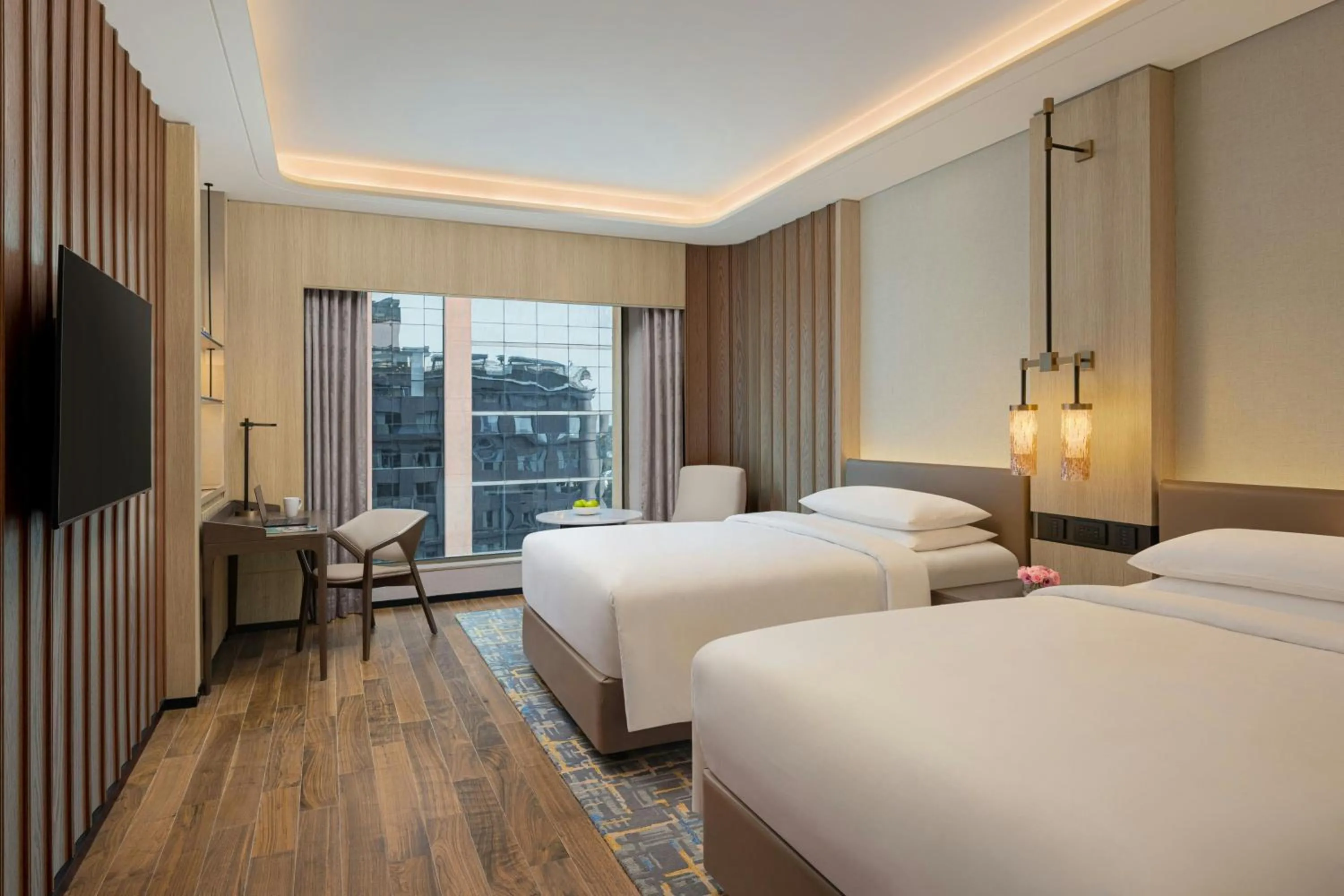 Photo of the whole room, Bed in Marriott Executive Apartments Bengaluru UB City