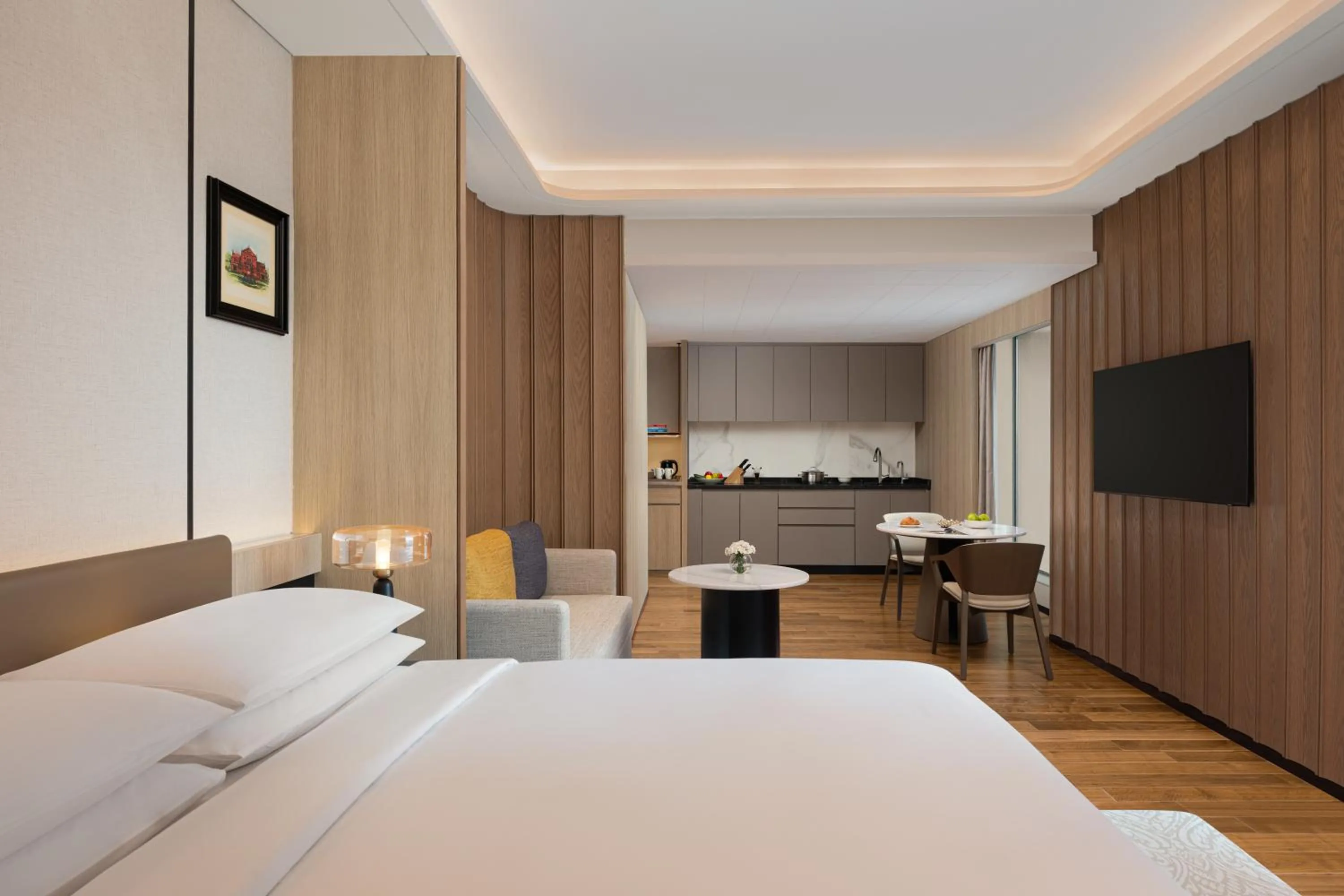 Bedroom, Bed in Marriott Executive Apartments Bengaluru UB City