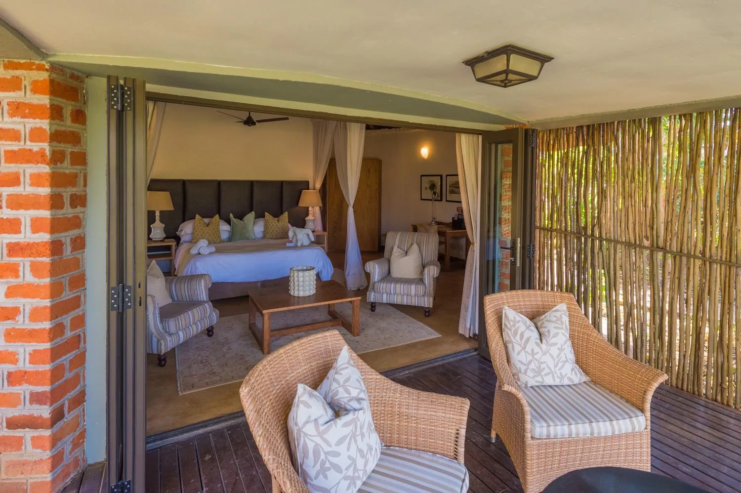 Seating area in Lilayi Lodge