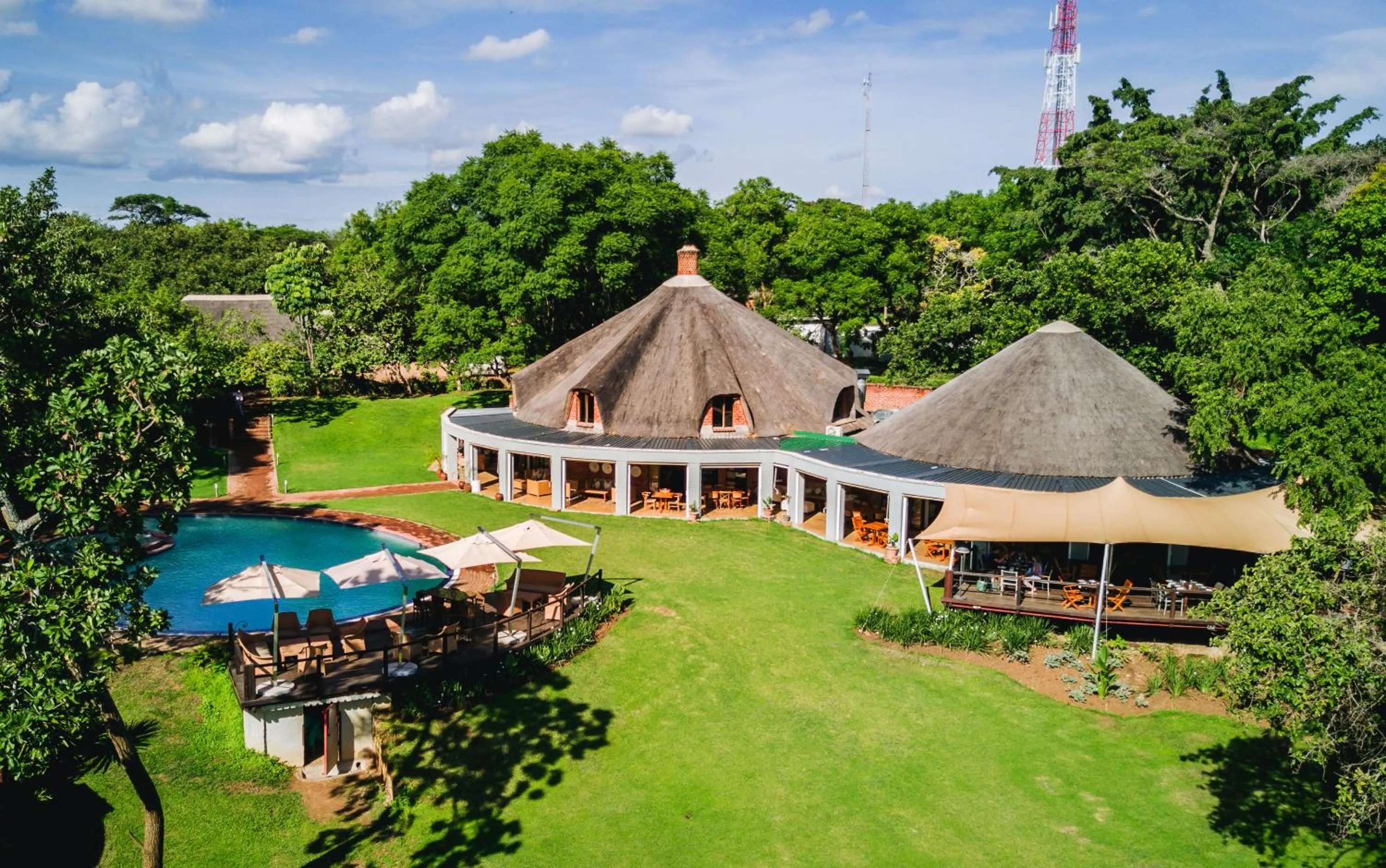 Bird's eye view in Lilayi Lodge