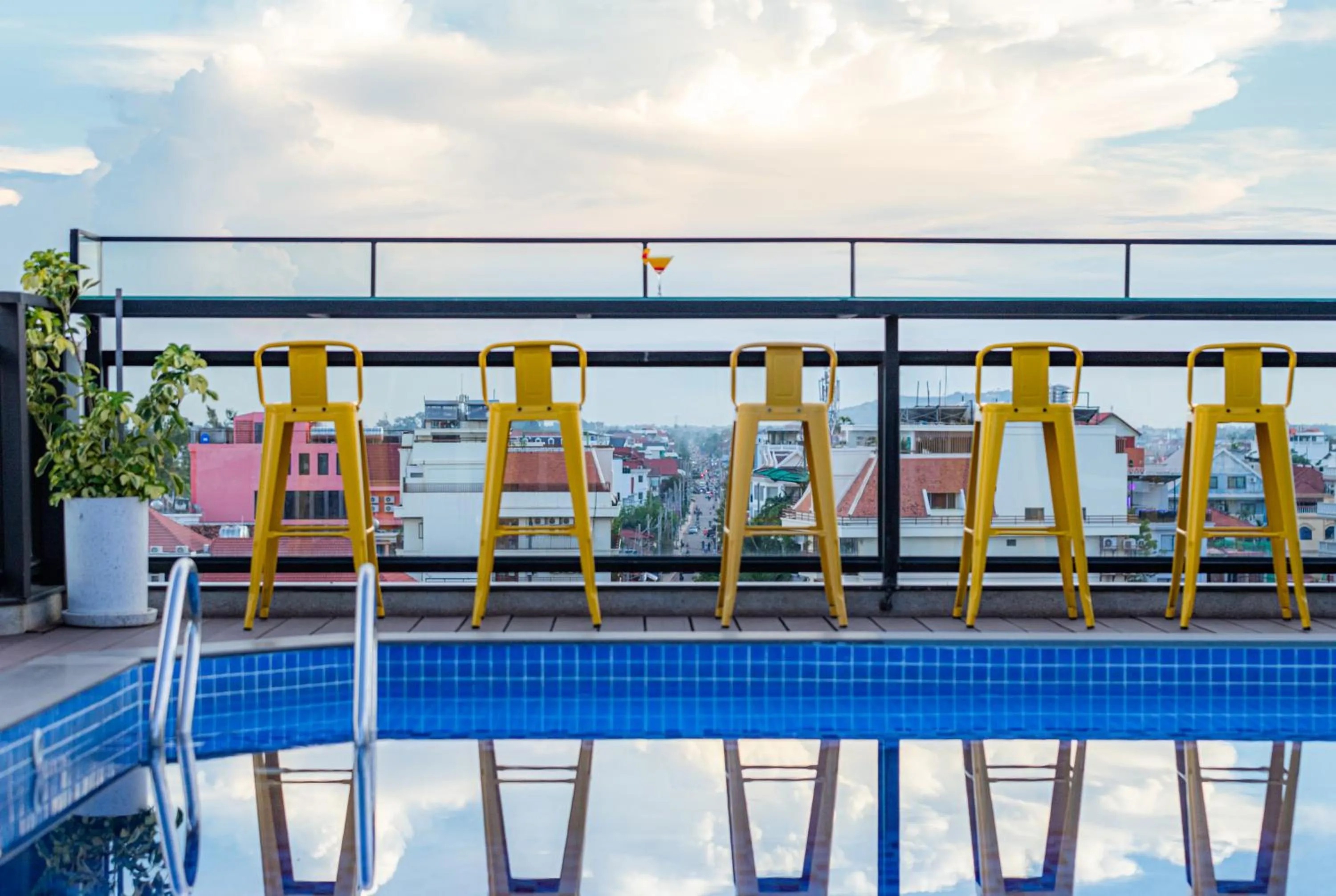 Swimming pool in Le Vert Angkor Hotel